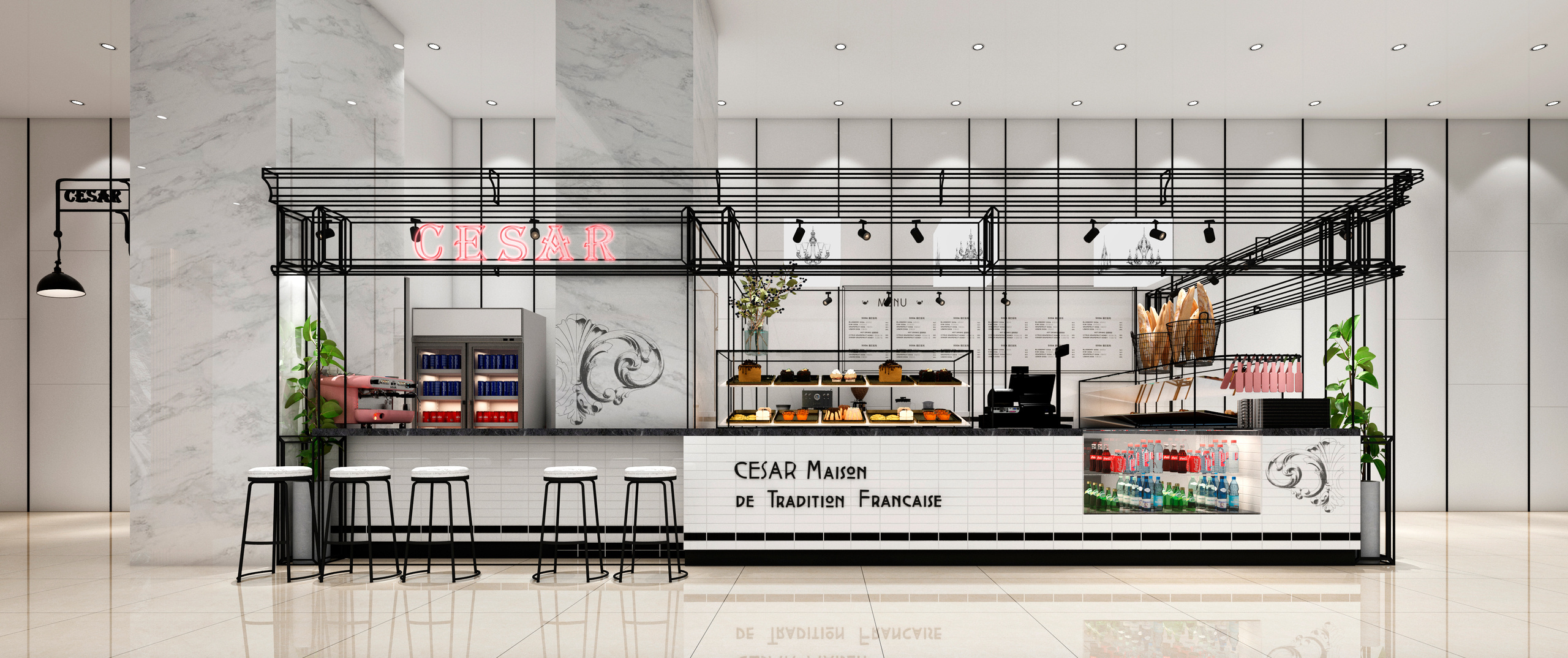 Pop-Up Store Cesar Bakery. Branding and Interiors