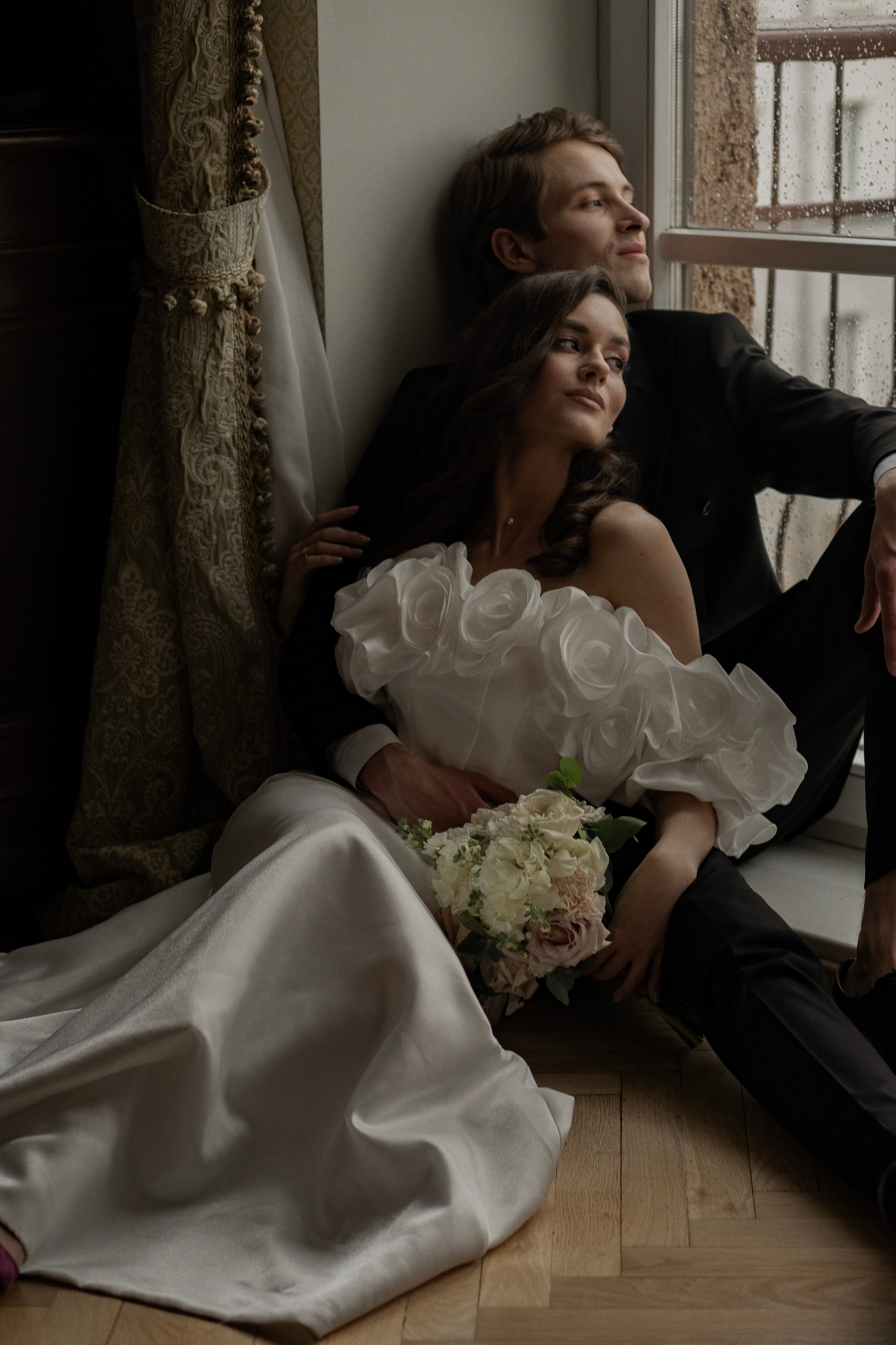 Свадебная в ретро-квартире. Фотограф Арина Шмакова