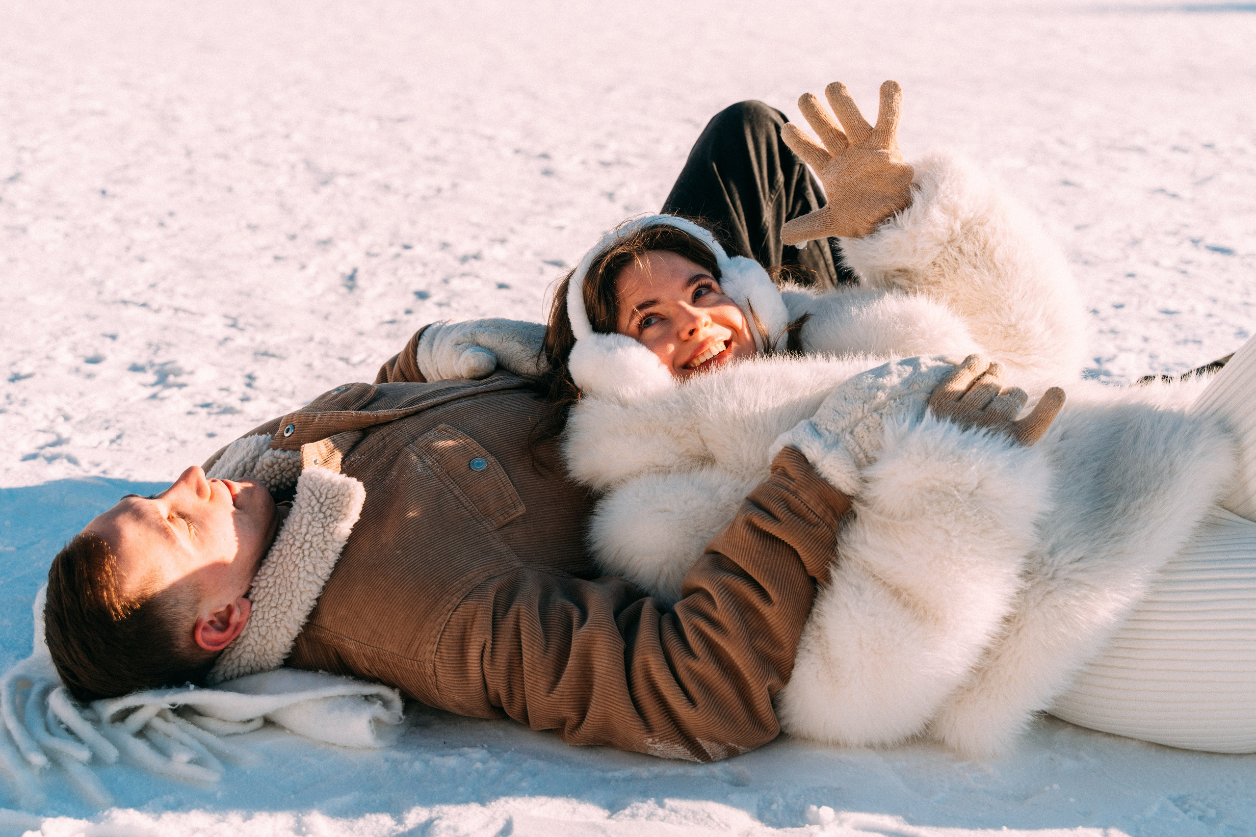 Лавстори на льду по рекам и каналам Санкт-Петербурга