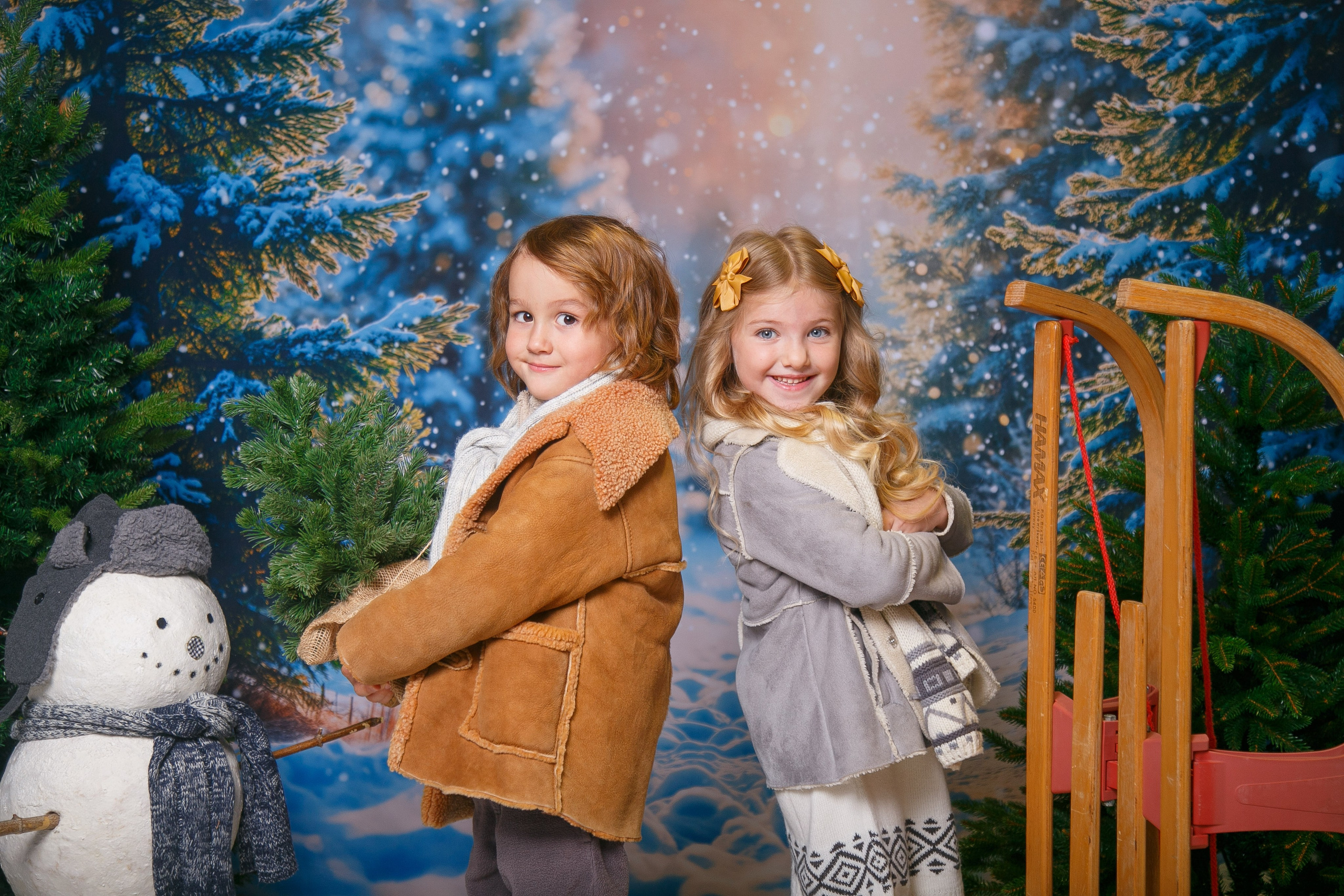 Зимний лес. Детская фотостудия Москва