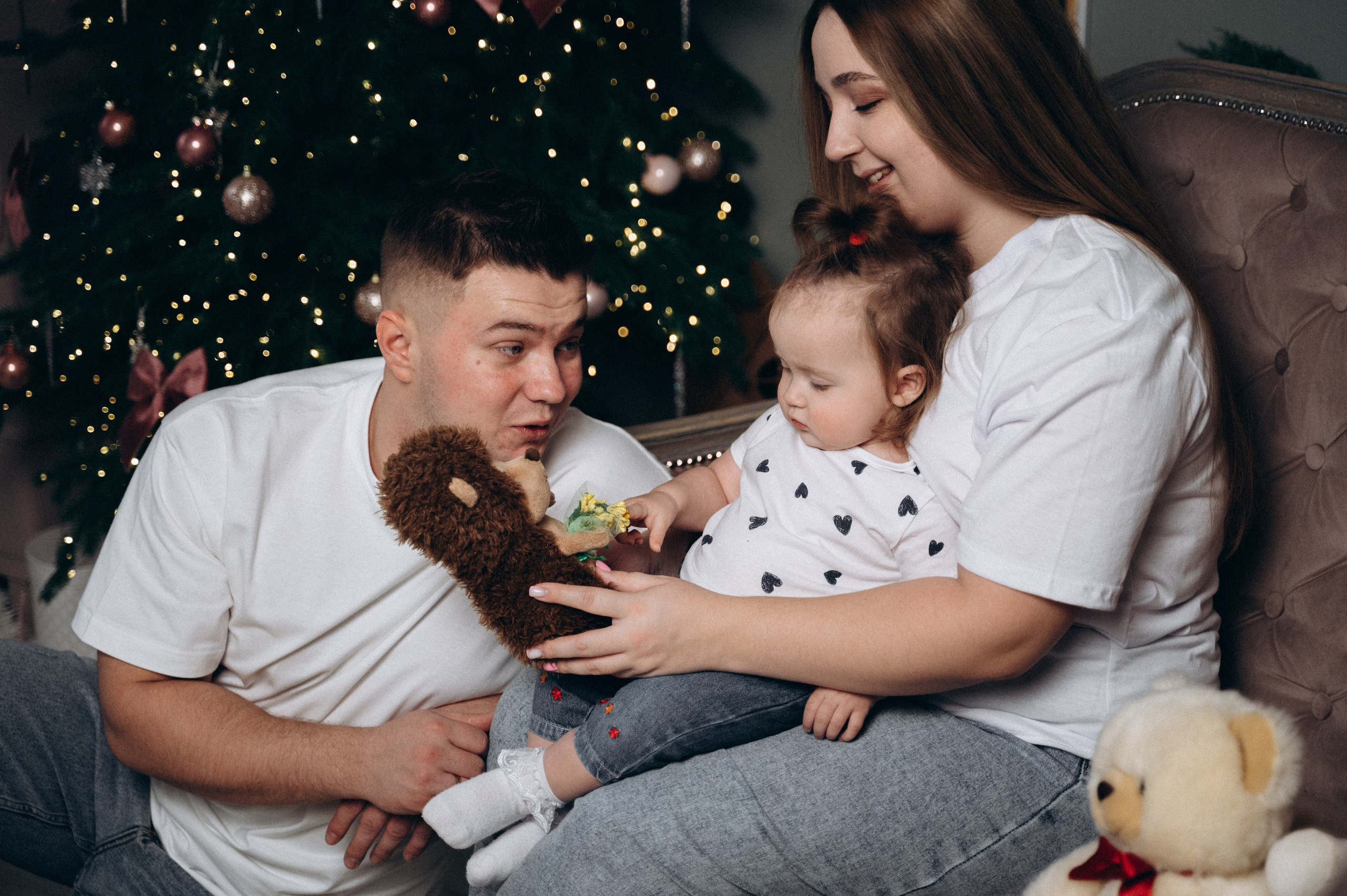 Новогодняя для Дианы, Максима и Варюши. Семейный фотограф в Минске Дарья Дреко