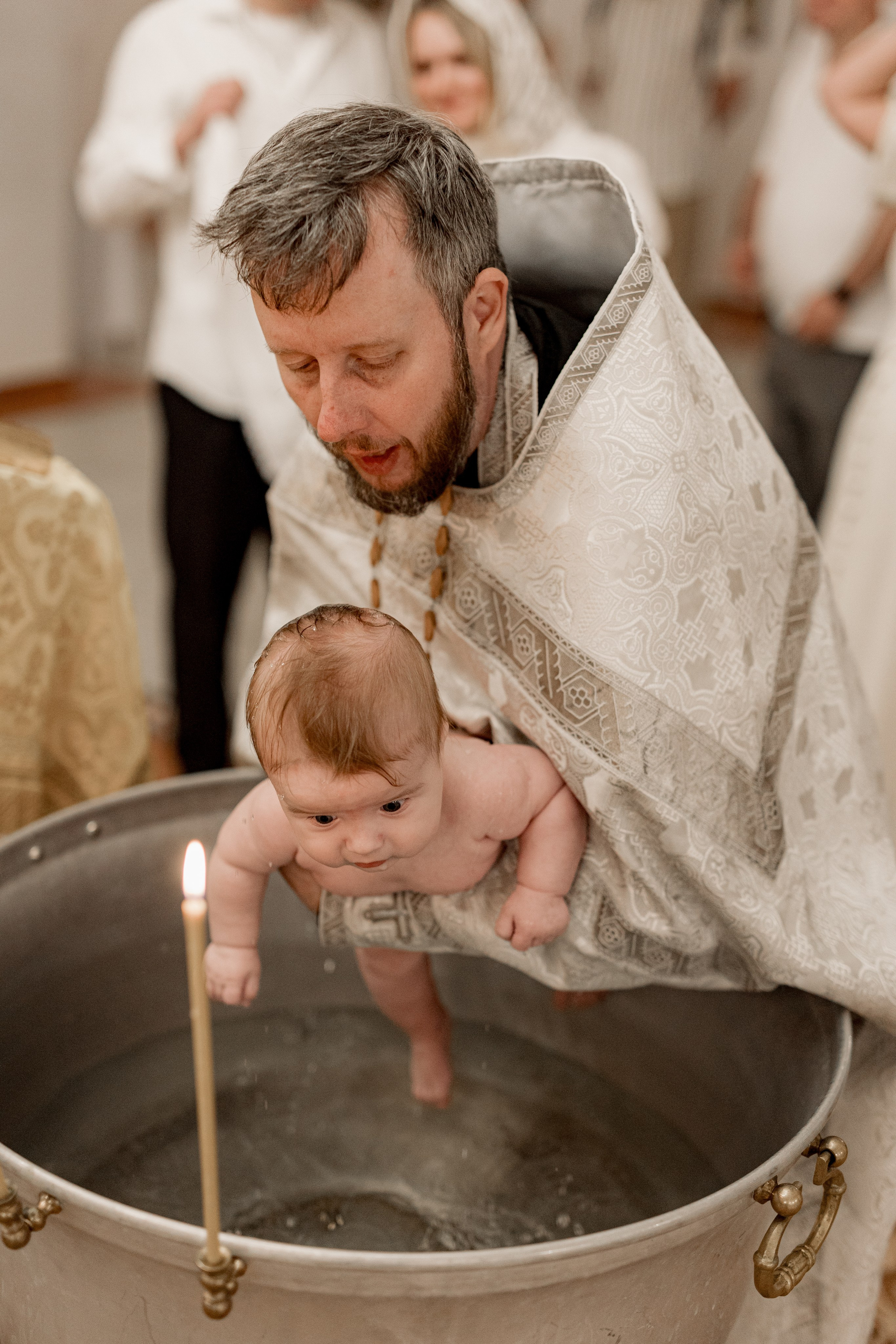 Таинство Крещения Саши. Фотограф новорождённых Newborn Москва