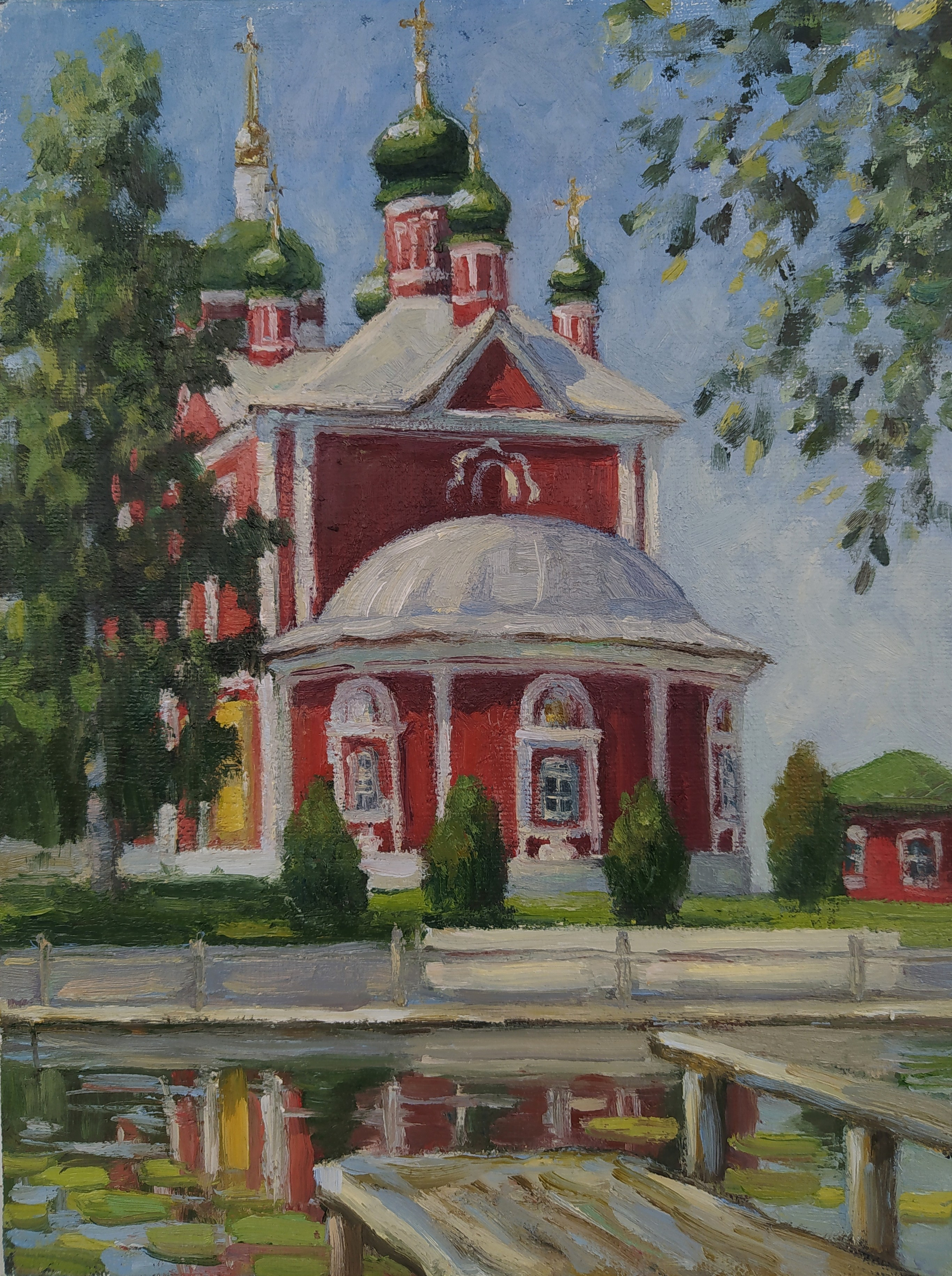 Церковь сорока мучеников в Переславле - Переславль в живописи, картина маслом