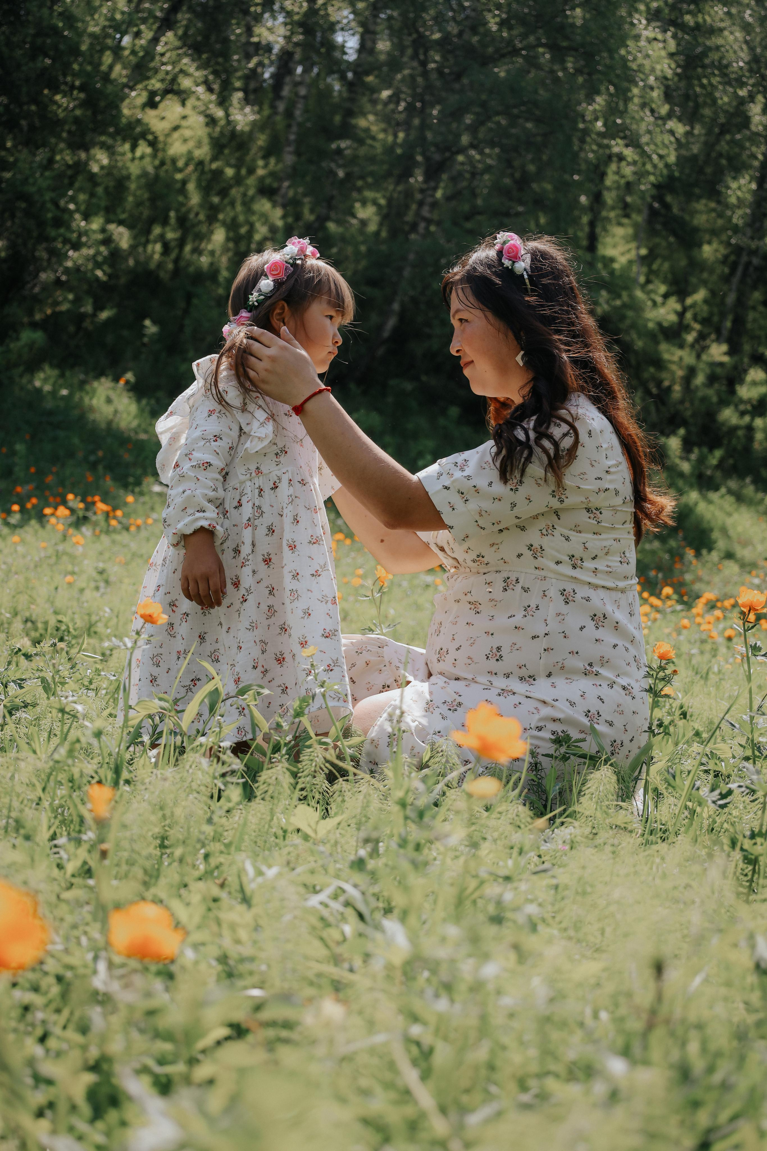 Ева и мама. Фотограф Горный Алтай