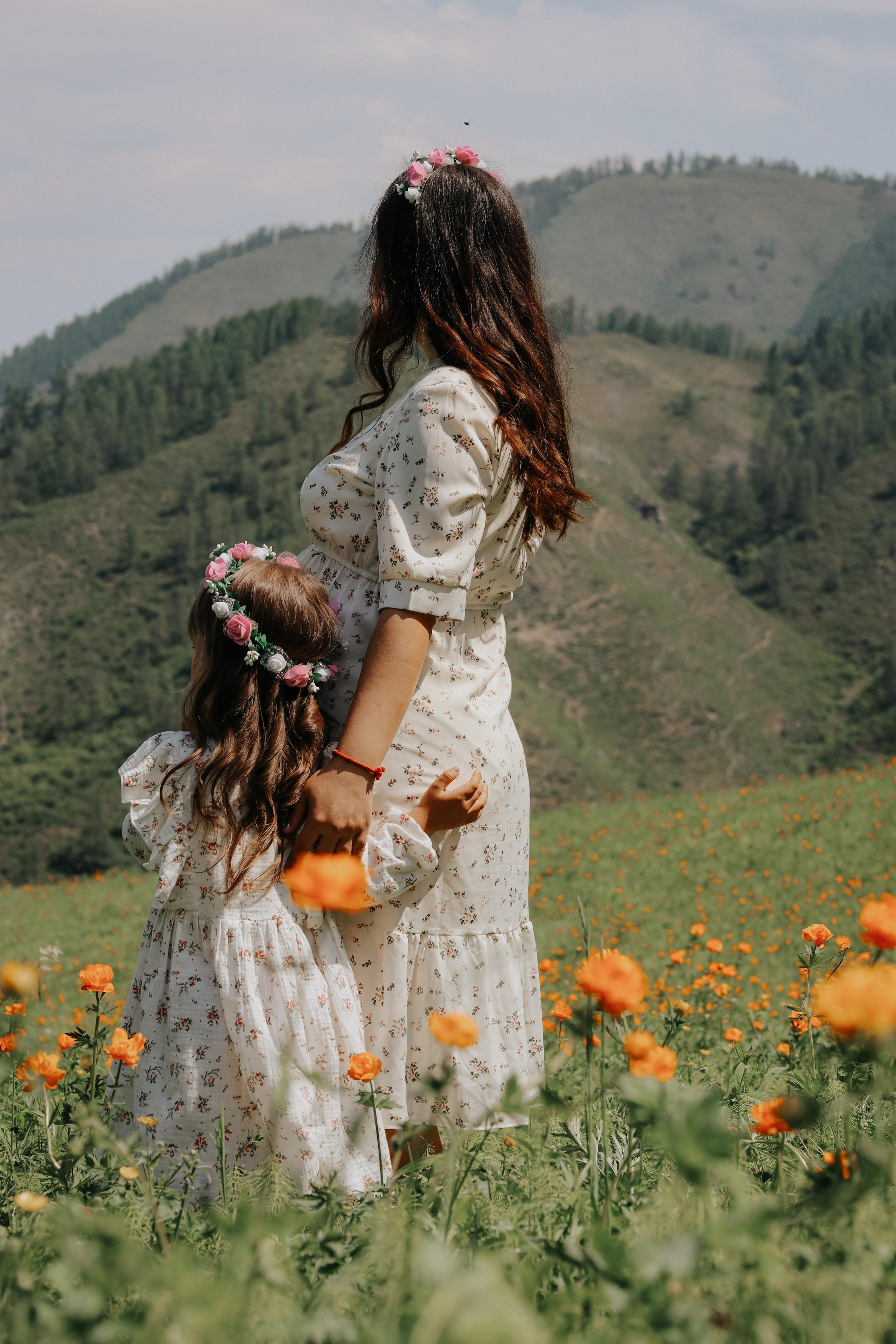 Ева и мама. Фотограф Горный Алтай