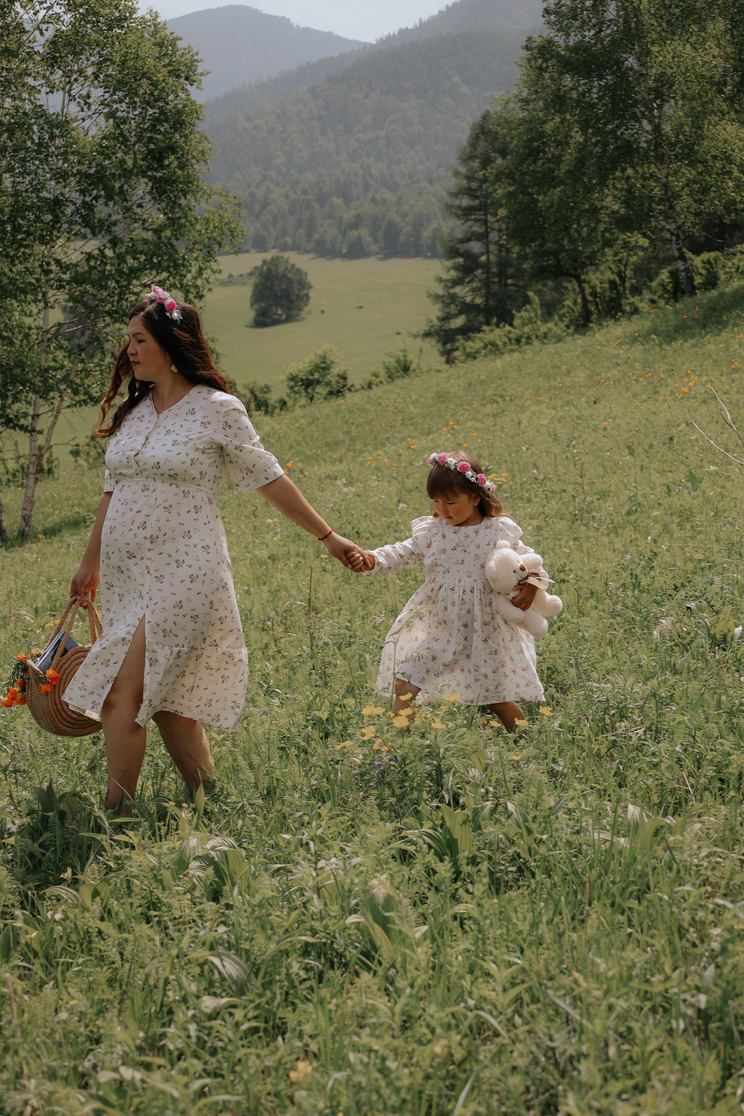 Ева и мама. Фотограф Горный Алтай