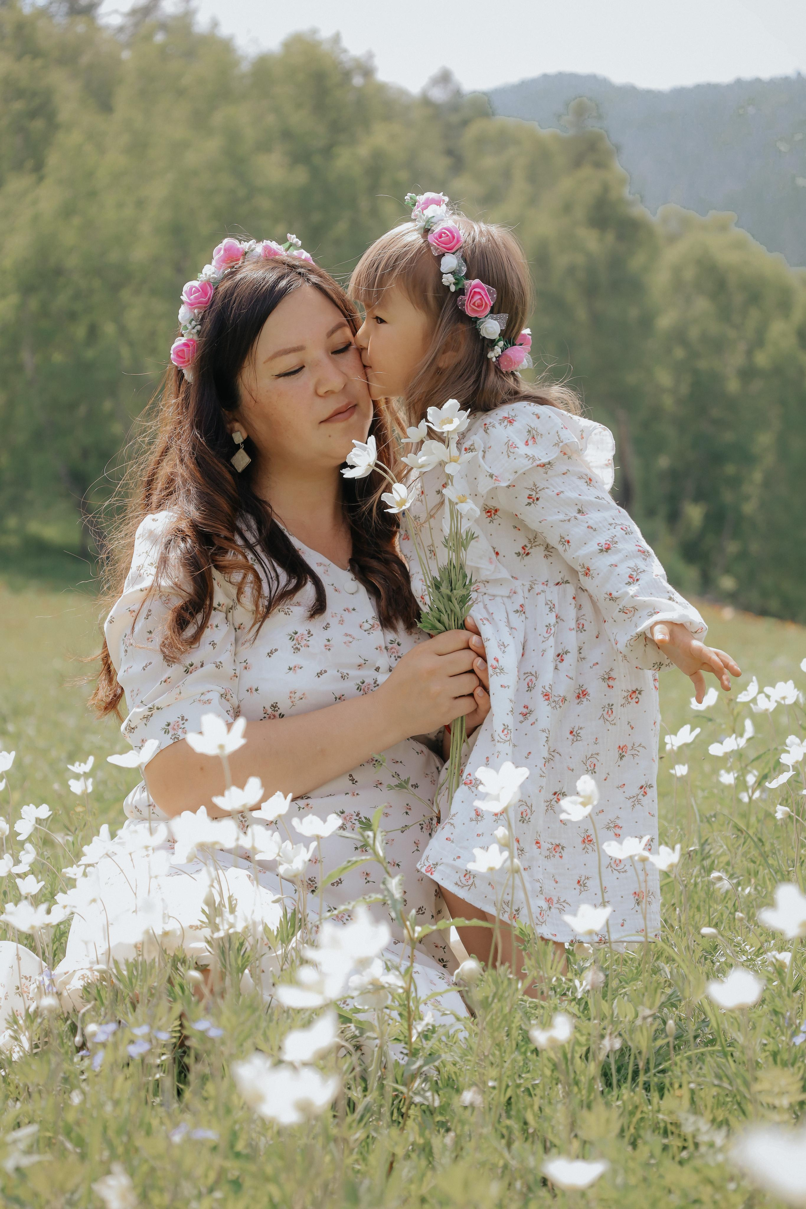 Ева и мама. Фотограф Горный Алтай