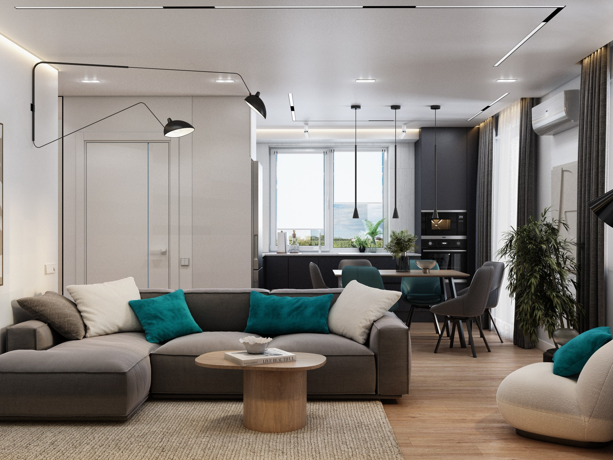 Частный дом пос. Соловей ключ (совместная работа с «Просто космос»). Дизайн-проекты жилых и общественных пространств во Владивостоке