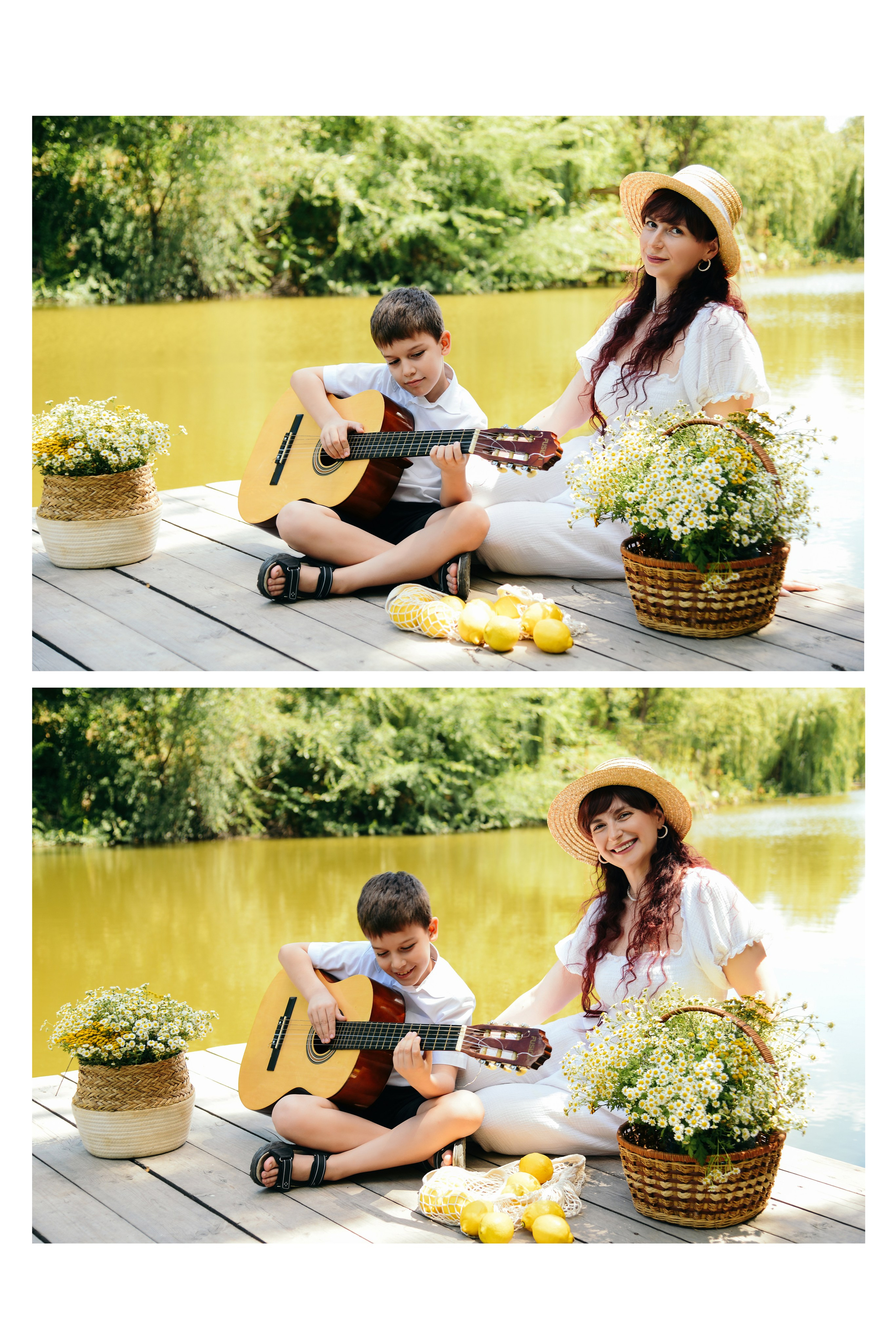 Вера, ромашки и Рома). Фотограф Ярута Оксана / Ростов-на-Дону