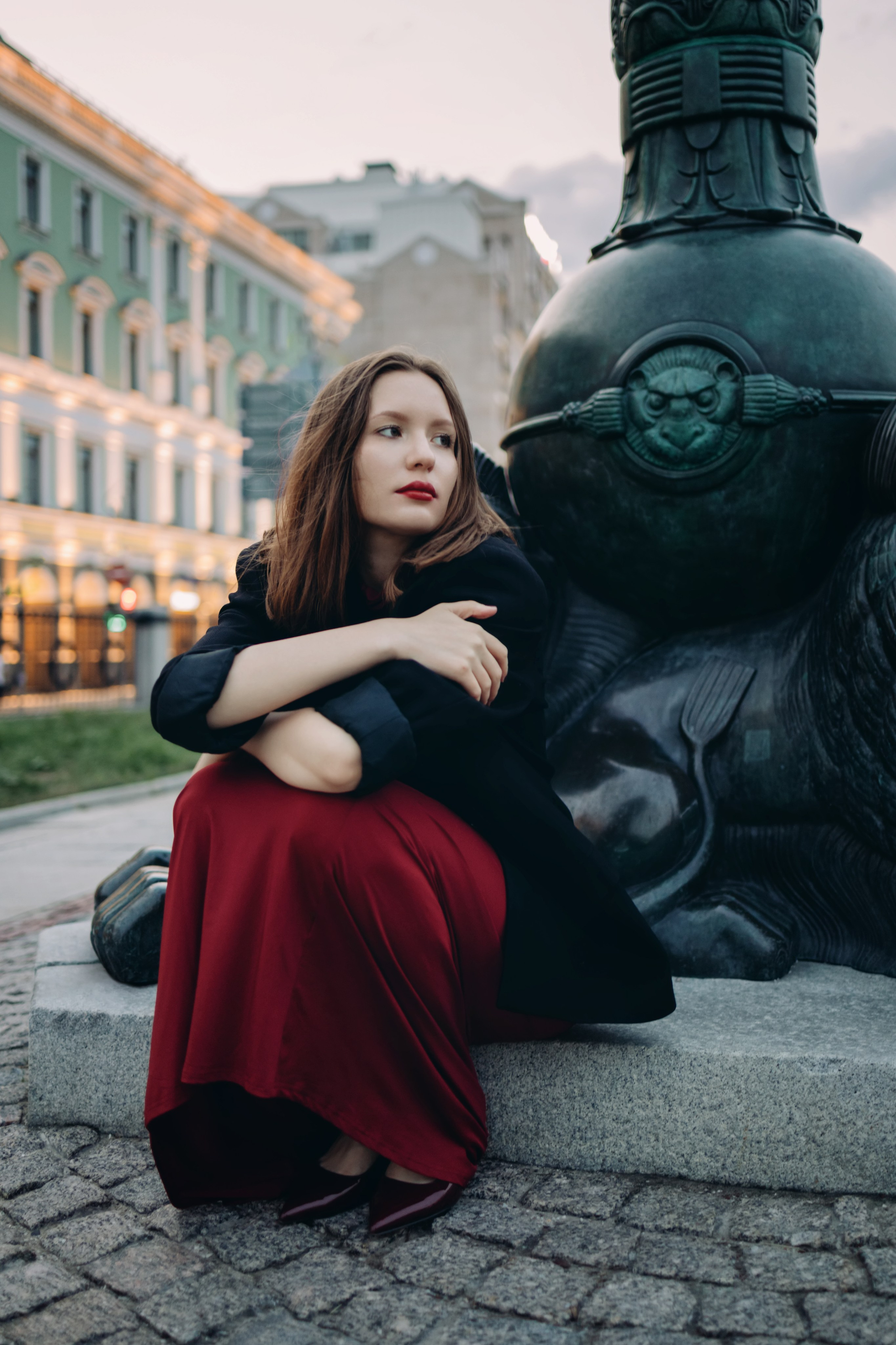 Красное платье. Фотограф Наталья Молчанова