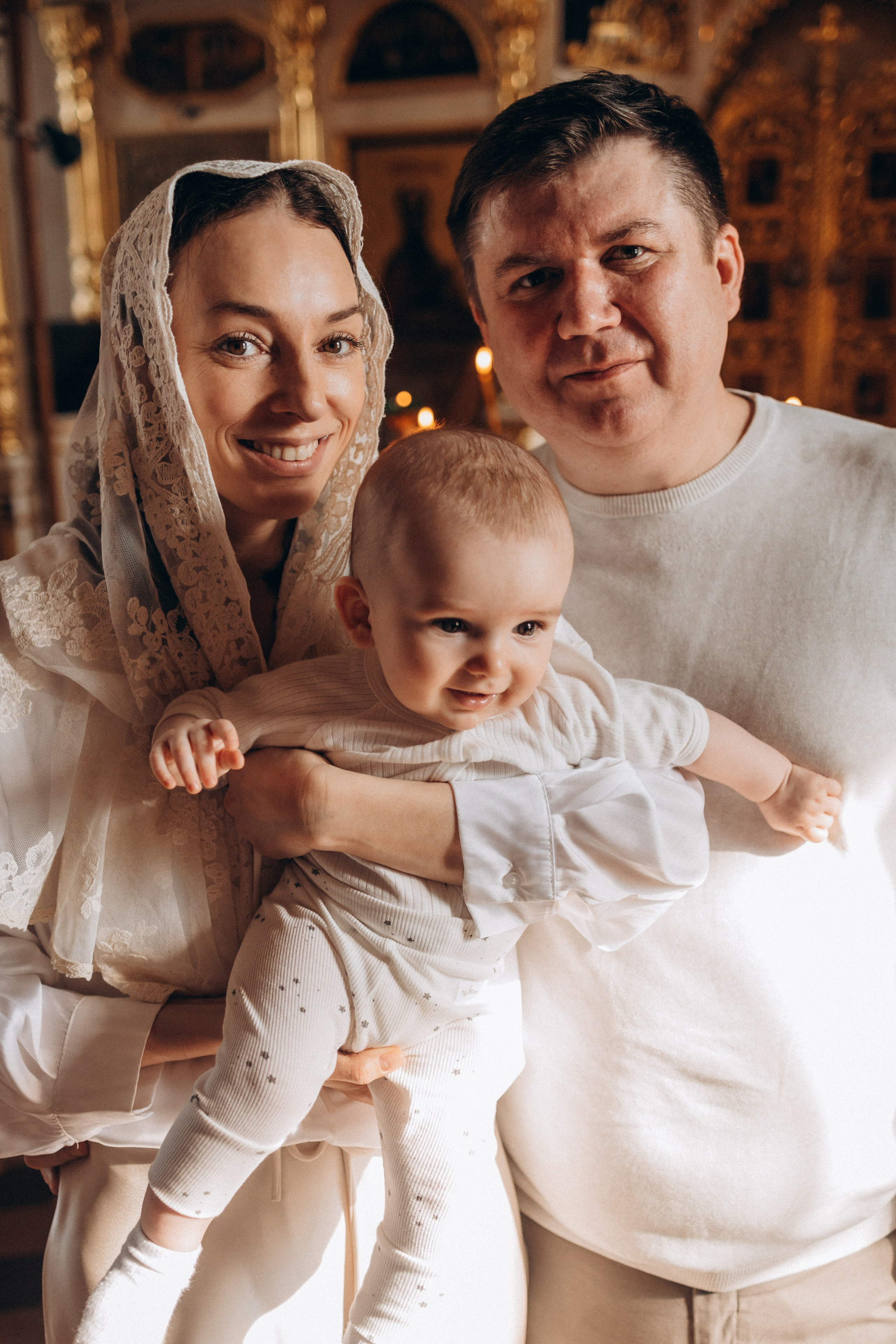 Таинство крещения Марка Храм Живоначальной Троицы. Семейный и женский фотограф в Москве Коновалова Олеся