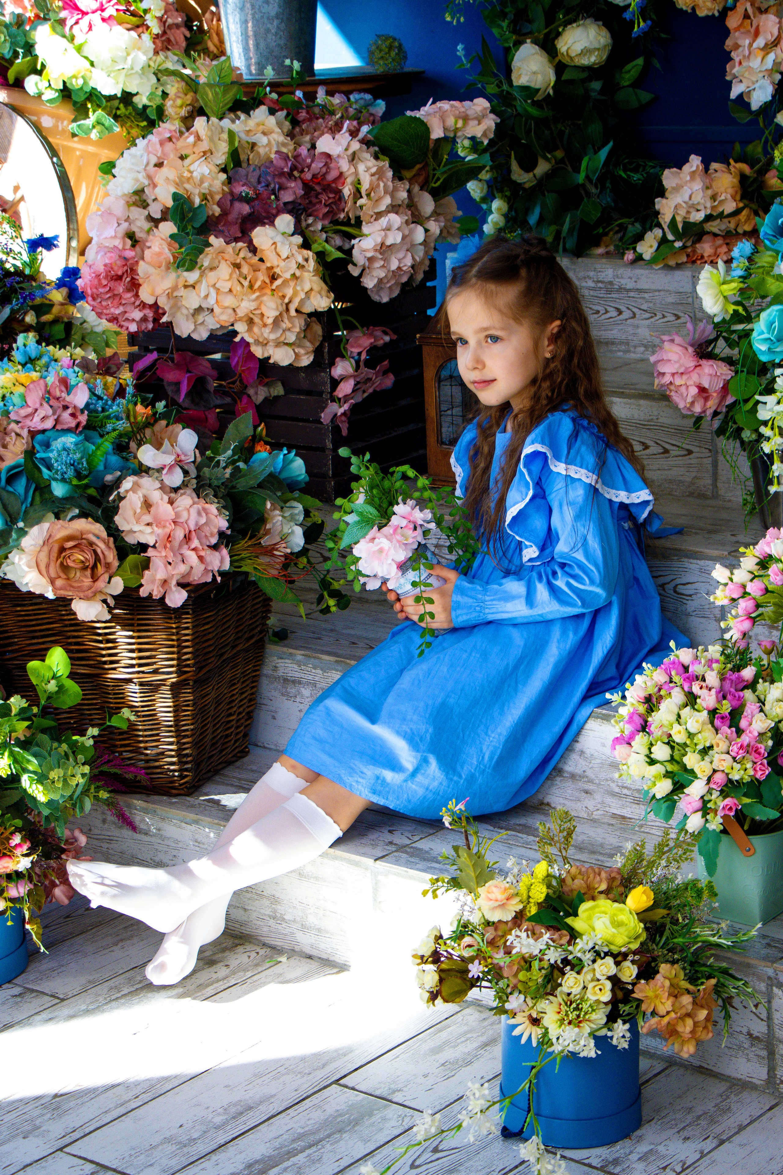 Девчонка в цветах. Фотограф Татьяна Матрос