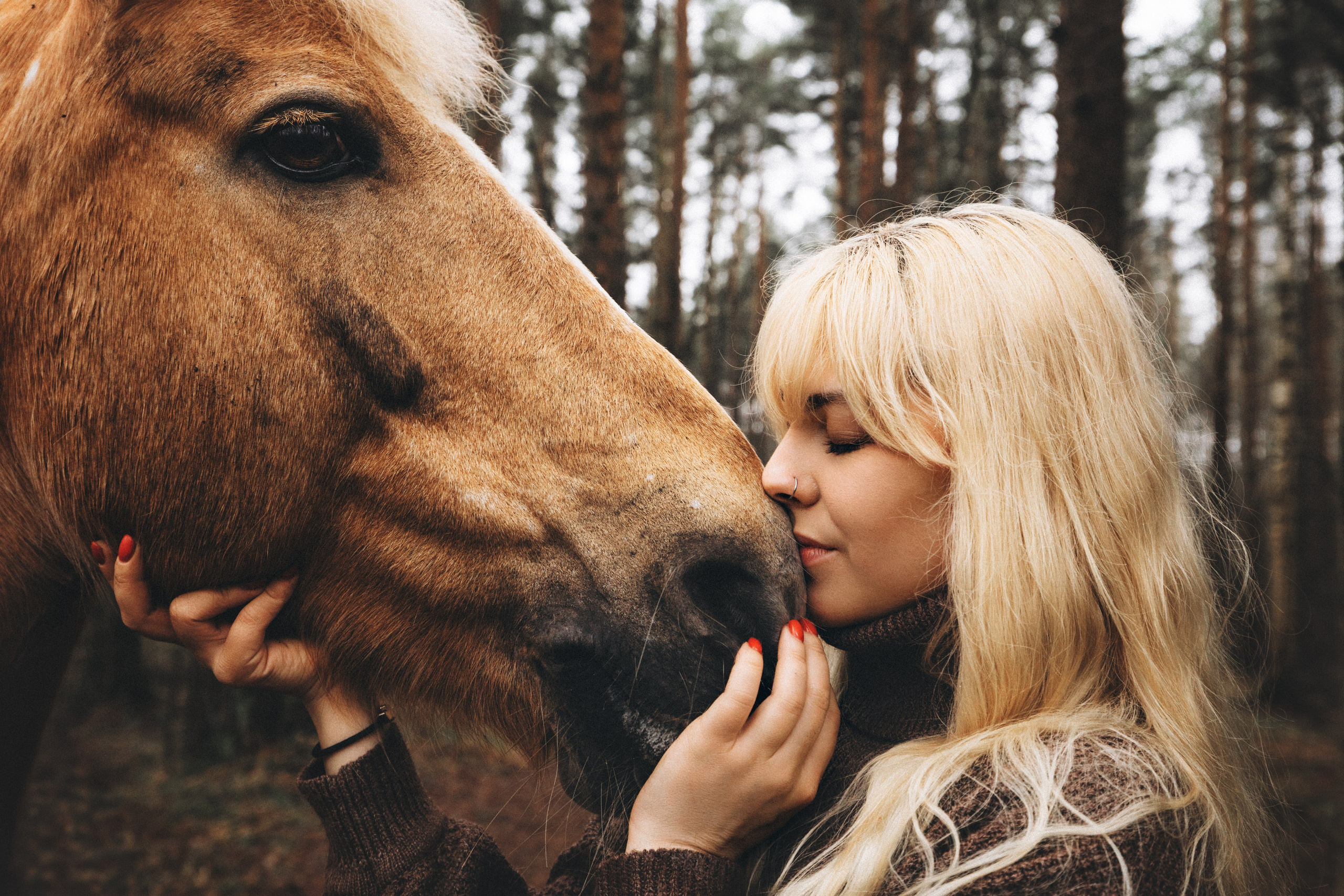 Настя и Люся. Фотограф анималист Осипчикова Мария