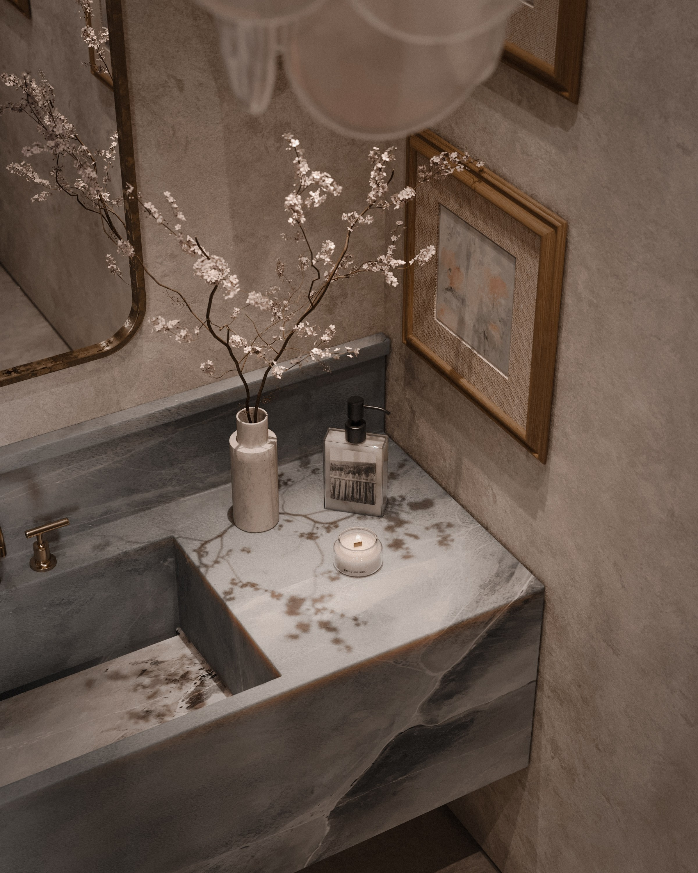 Vintage bathroom. 3D визуализатор интерьеров