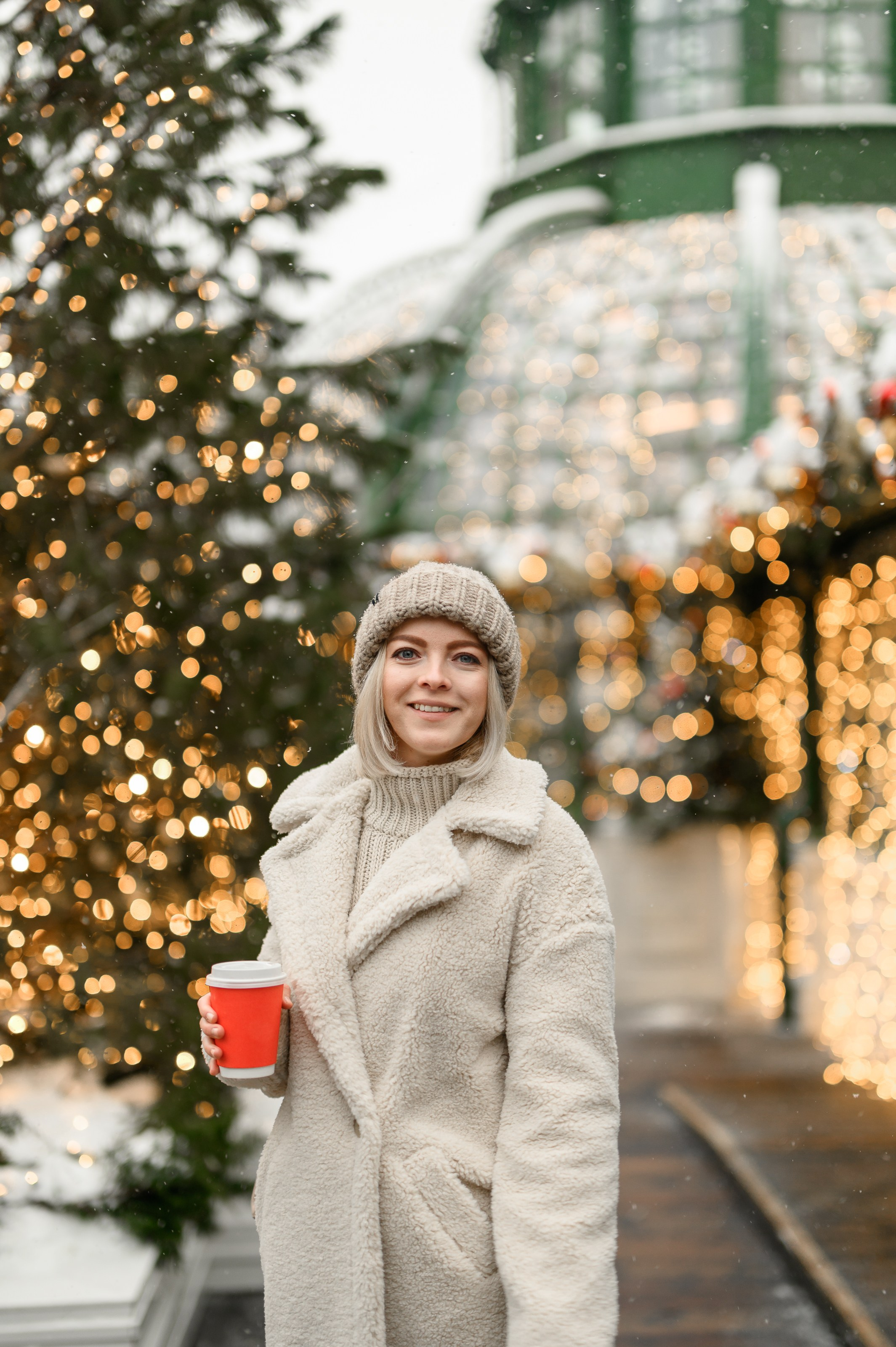 Новогодняя фотосессия на Тверской площади. Semerlina.ru