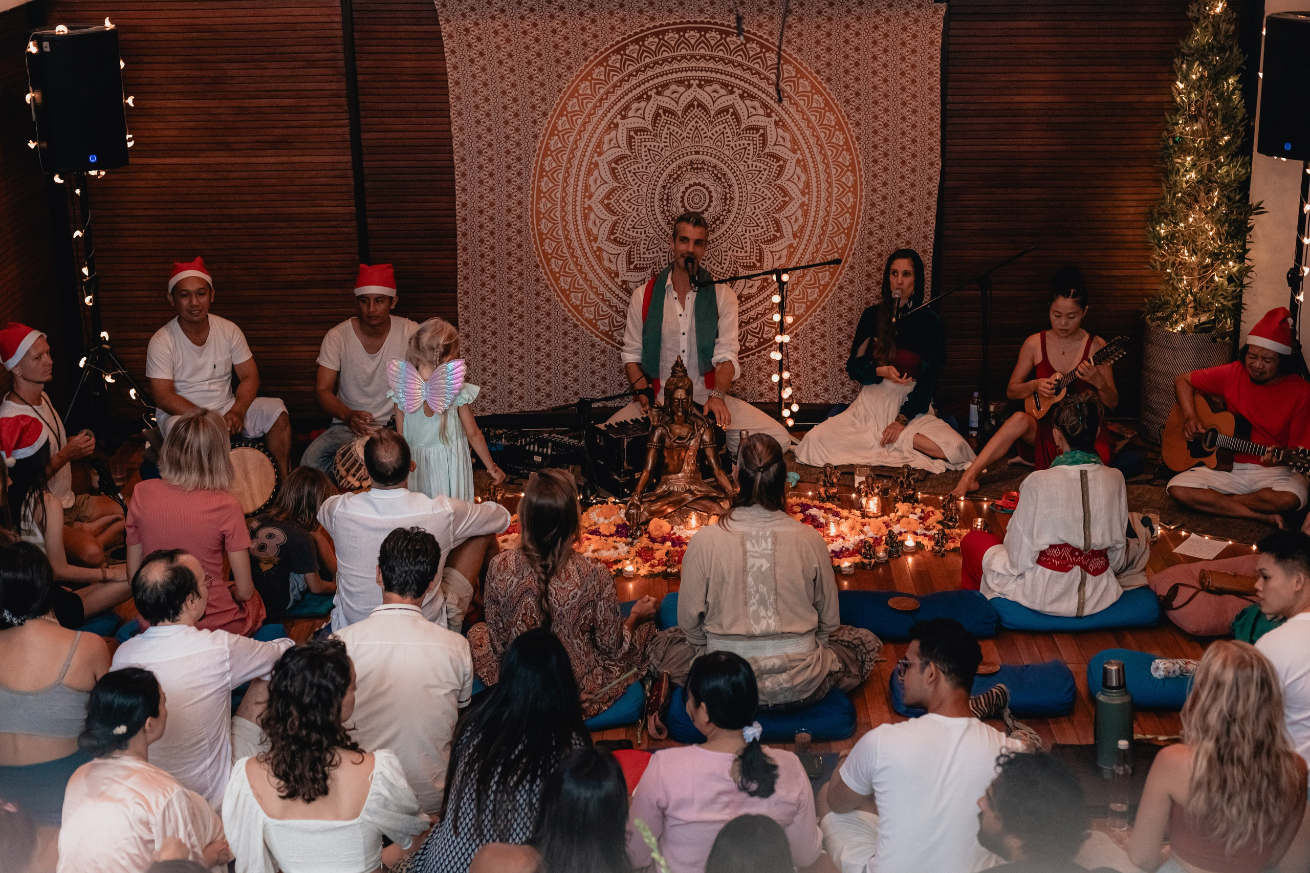 Christmas kirtan w Bhakti Bliss family. Mariam Bagdasaryan