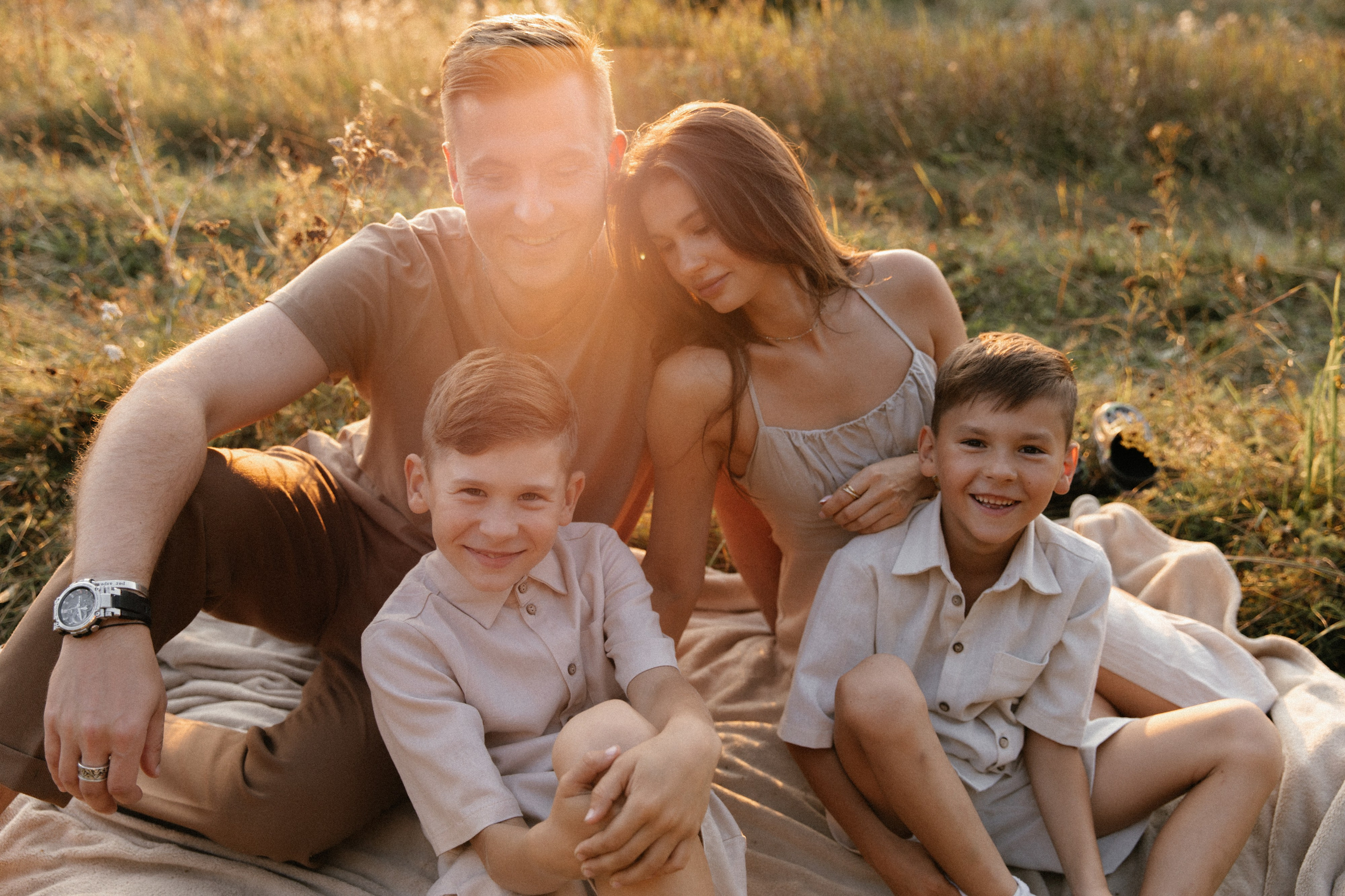Летний вечер одной семьи. Фотограф Ульяна Дивина в Нижнем Новгороде и Нижегородской области