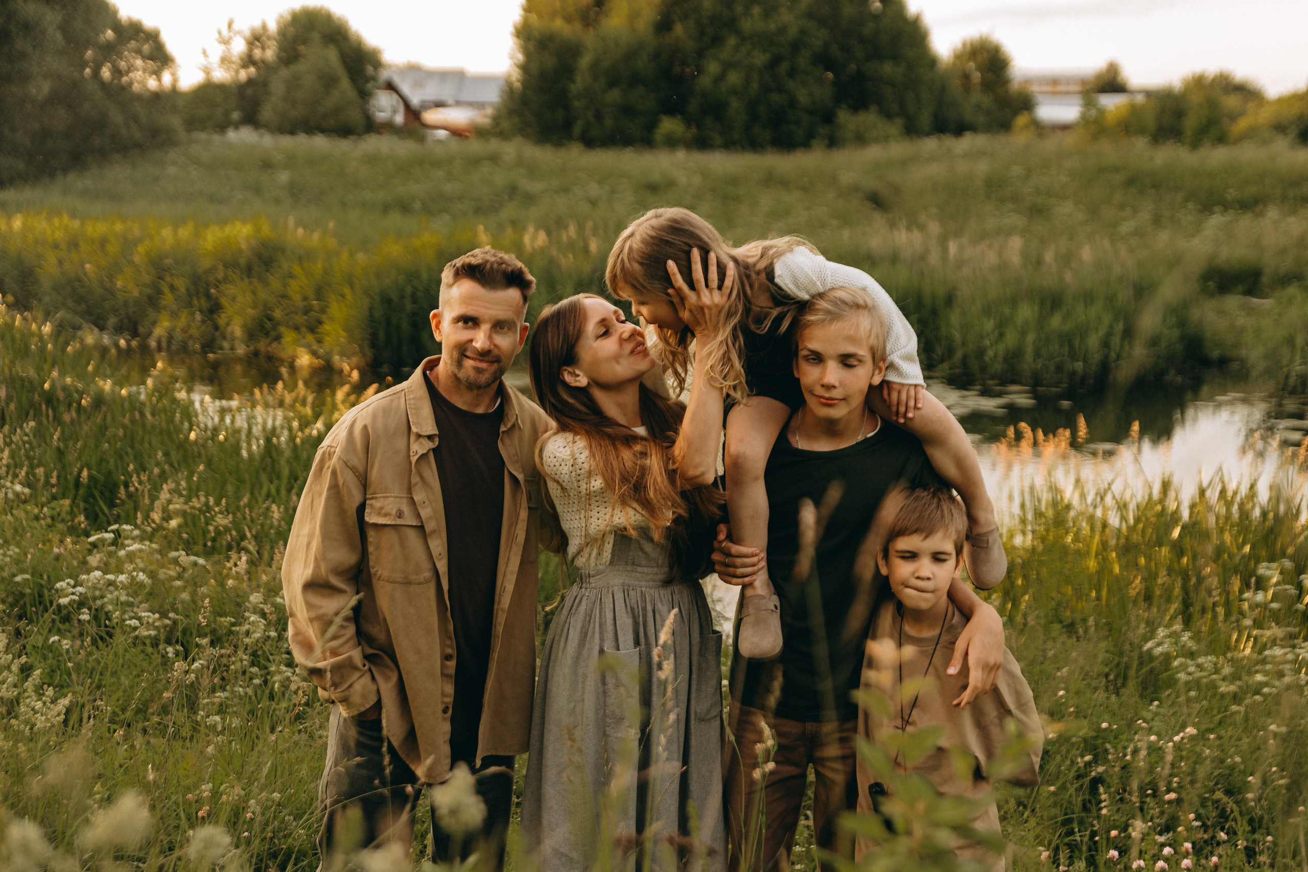 Наталья, Дмитрий, Артем, Леша и Аглая. Семейный фотограф В Москве Александра Дейкун