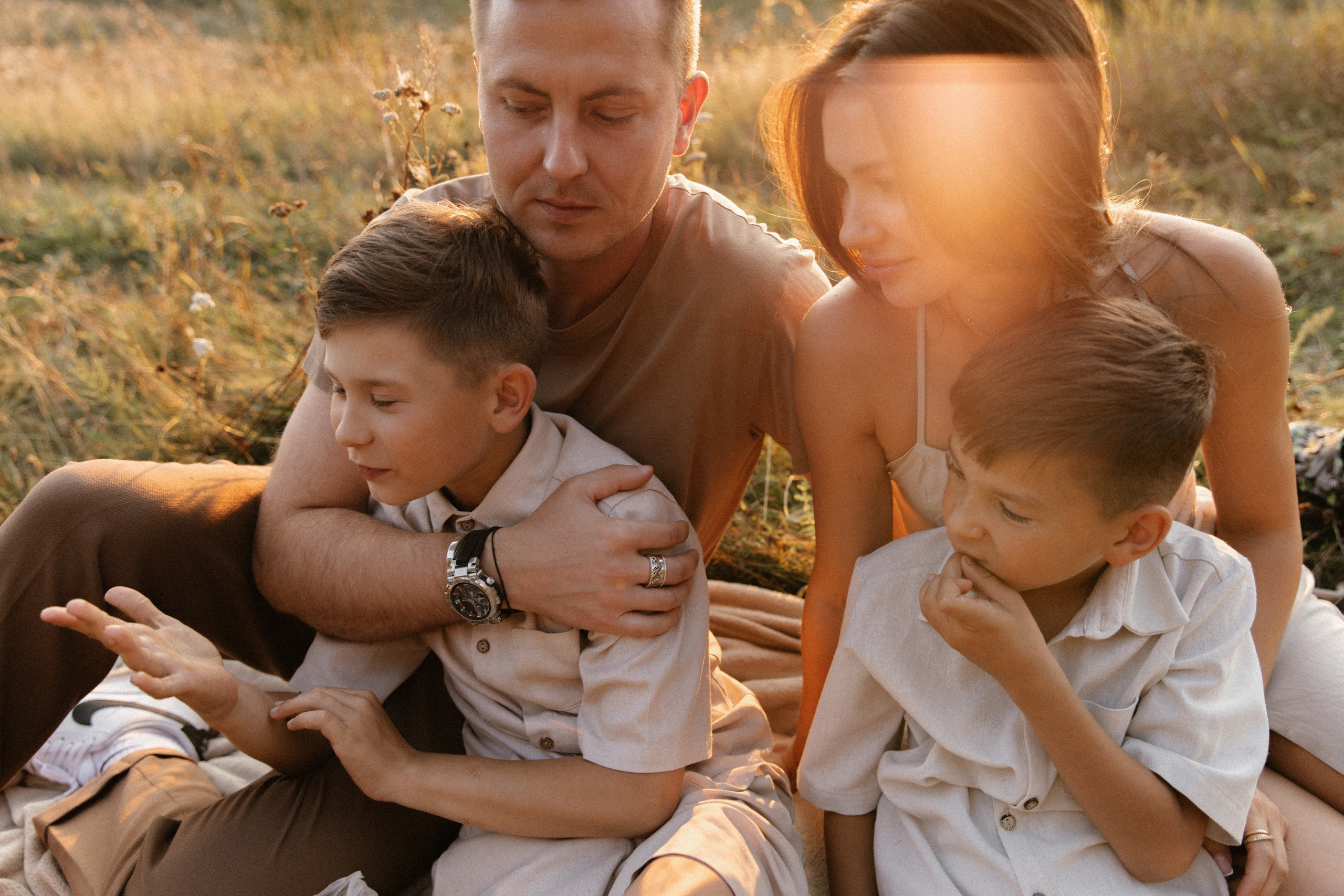 Летний вечер одной семьи. Фотограф Ульяна Дивина в Нижнем Новгороде и Нижегородской области