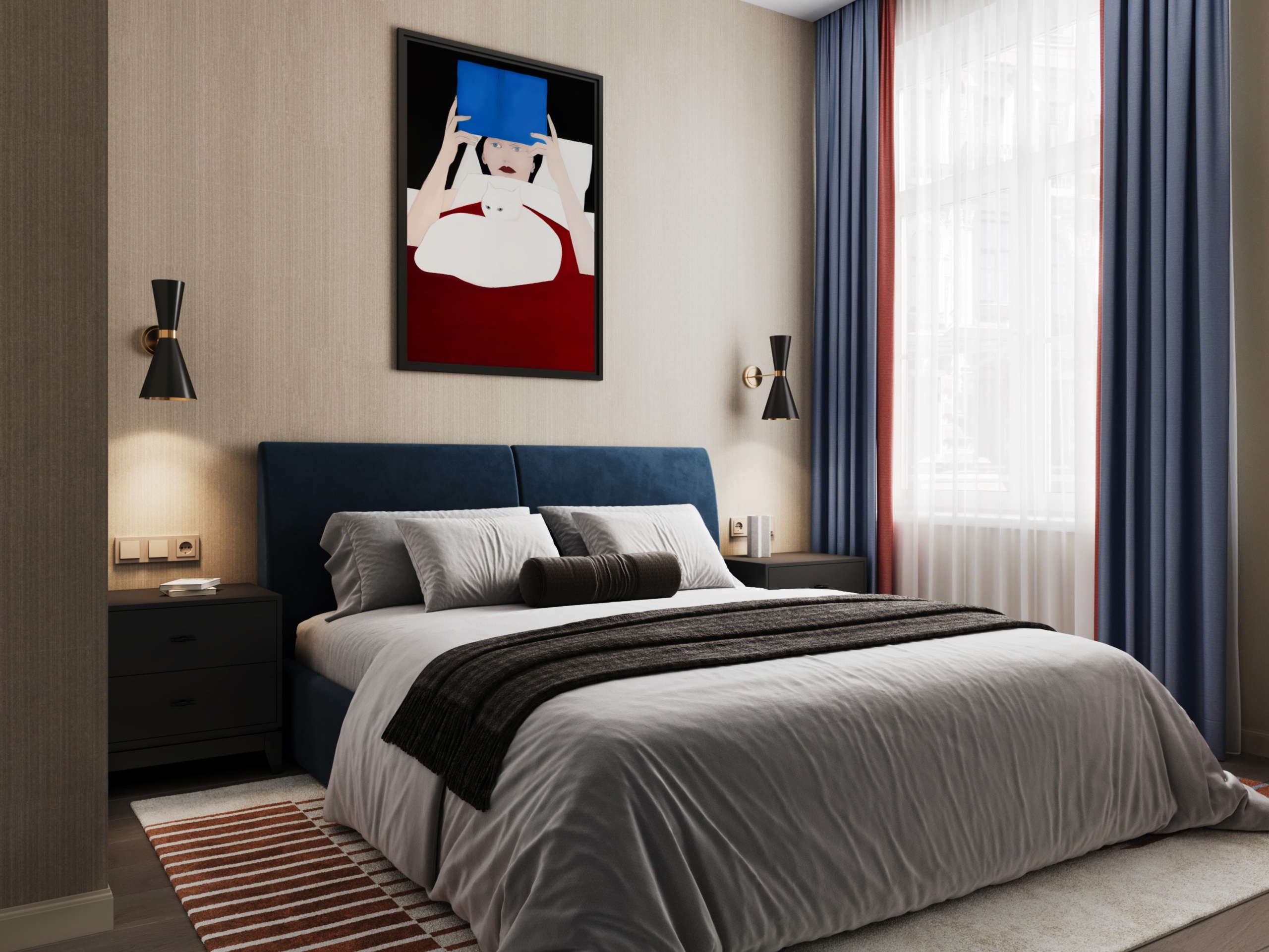 Интерьер арендной квартиры ЖК Наследие на Марата дизайн Ксения Новикова ksudsgn авторский подход центр Спб спокойная цветовая гамма. Интерьерный дизайнер из Петербурга — Ксения Новикова | ksudsgn