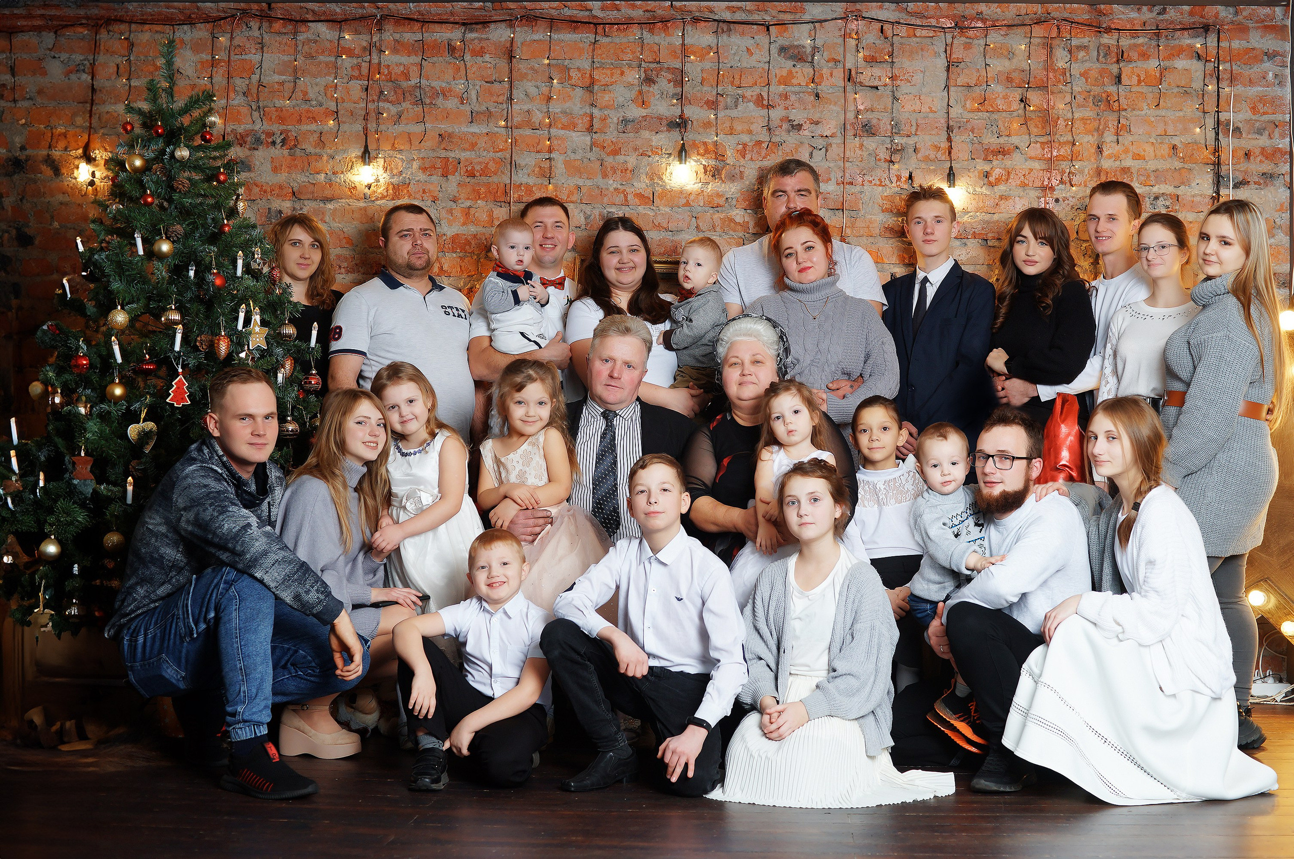 Семейная съёмка в студии. Семейный фотограф г. Новокузнецк Юлия Машникова