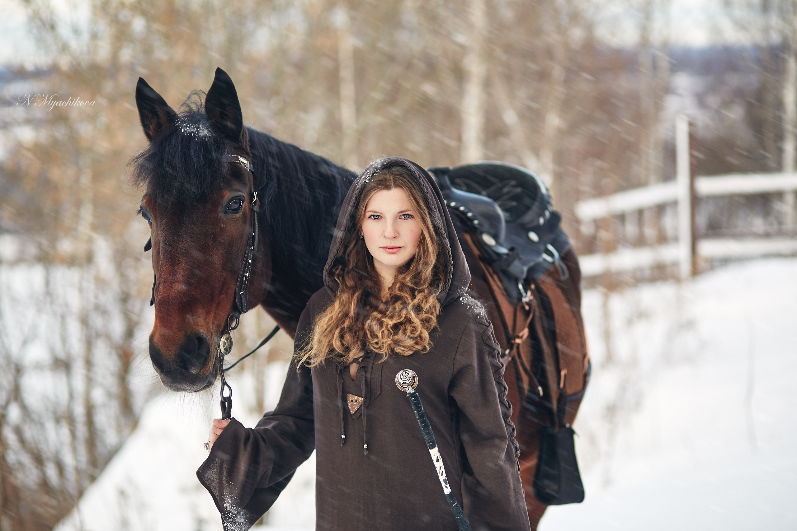 Фотосессия с конем в Нижегородской области, в Новинках. Детский и семейный фотограф в Нижнем Новгороде Мячикова Наталья
