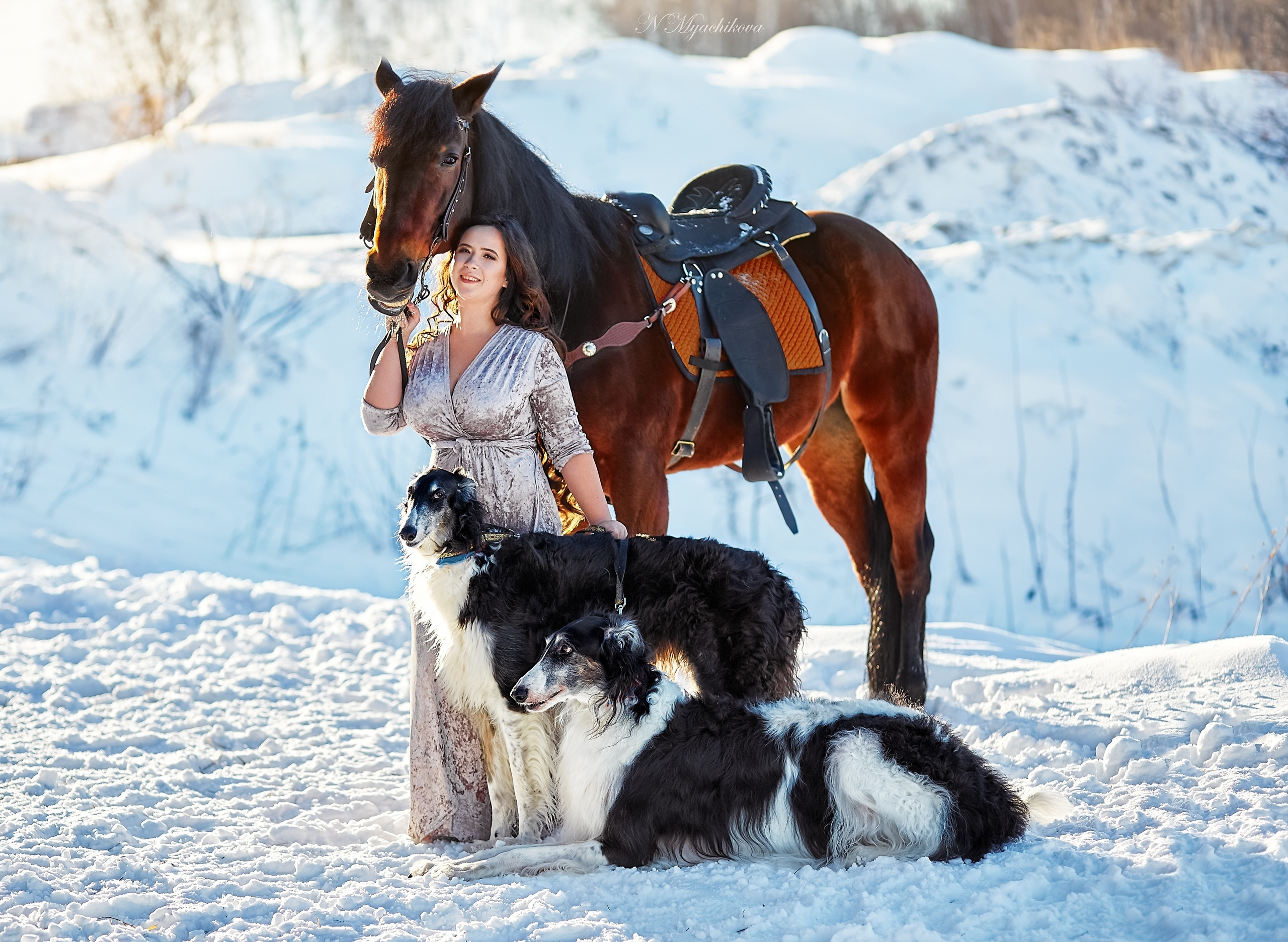 Фотосессия с конем в Нижегородской области, в Новинках. Детский и семейный фотограф в Нижнем Новгороде Мячикова Наталья