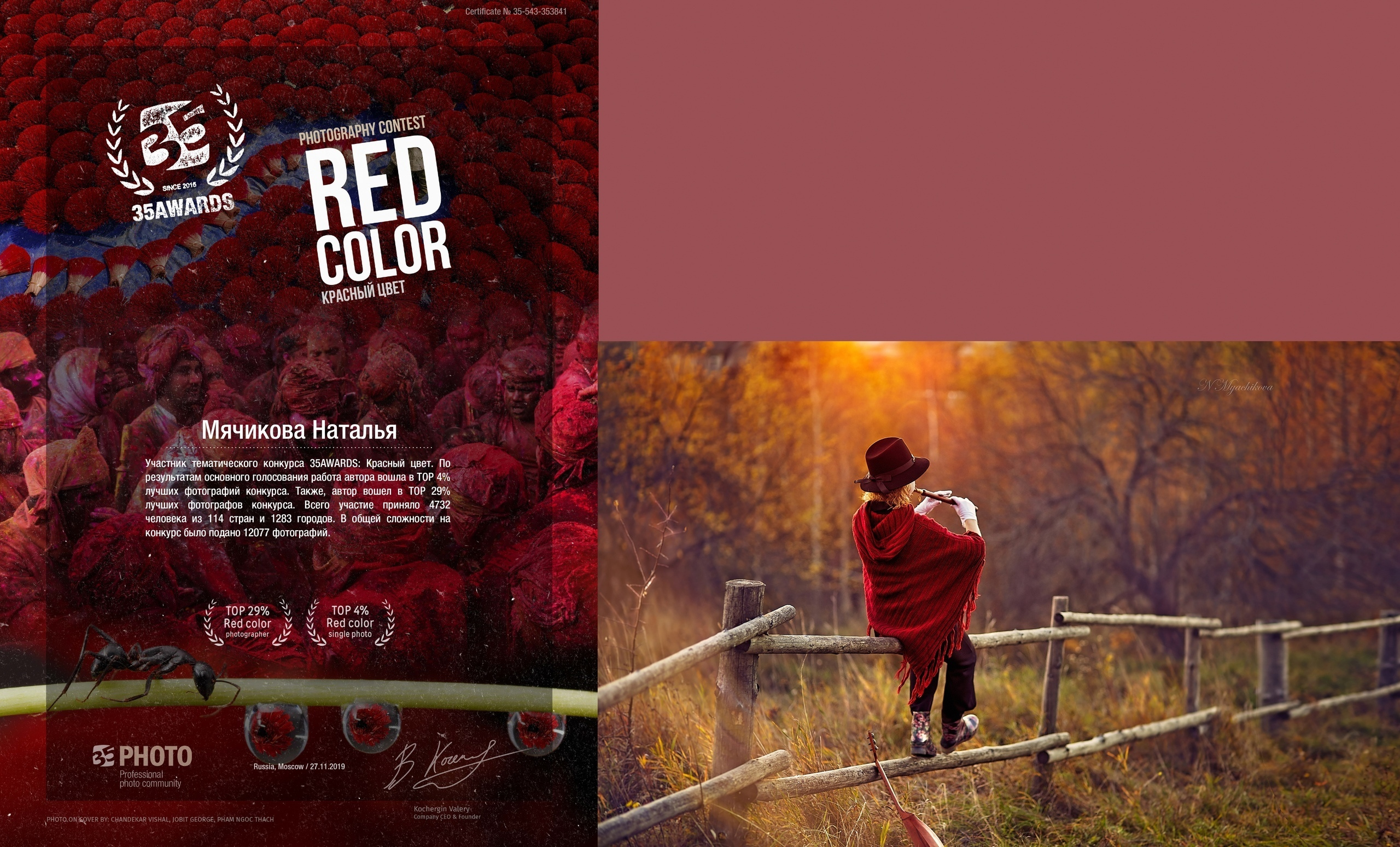 Достижения фотографа Мячиковой Наталья. Детский и семейный фотограф в Нижнем Новгороде Мячикова Наталья