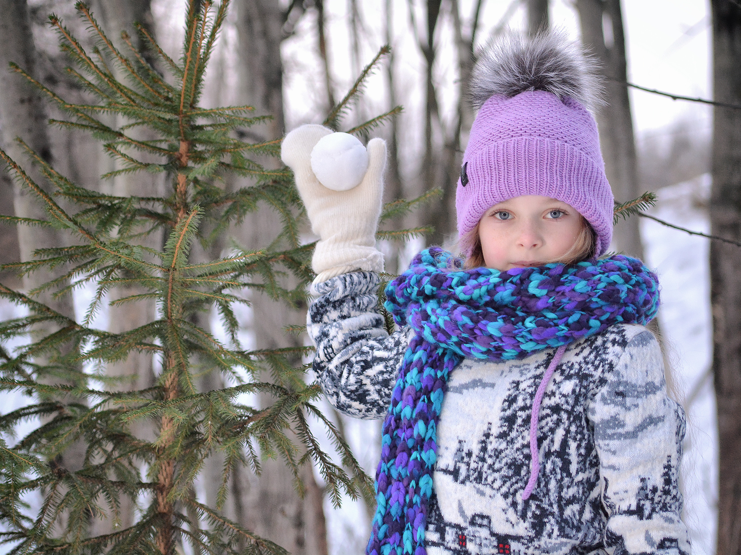 Зимняя съемка в сказочном лесу. Свадебный фотограф Олег Шатохин  Москва и Московской область