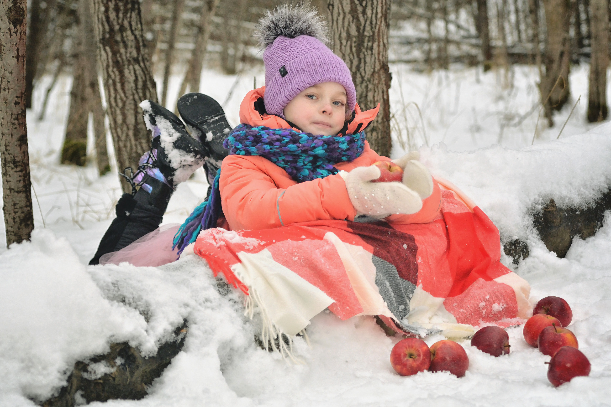 Зимняя съемка в сказочном лесу. Свадебный фотограф Олег Шатохин  Москва и Московской область