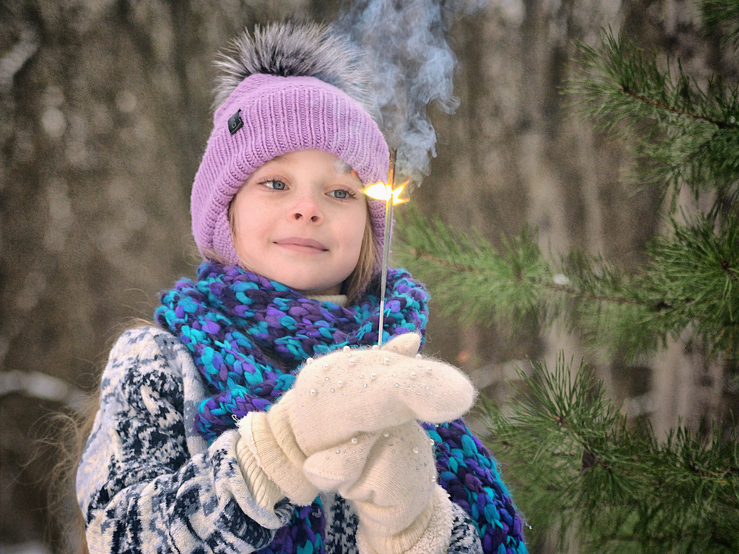 Зимняя съемка в сказочном лесу. Свадебный фотограф Олег Шатохин  Москва и Московской область