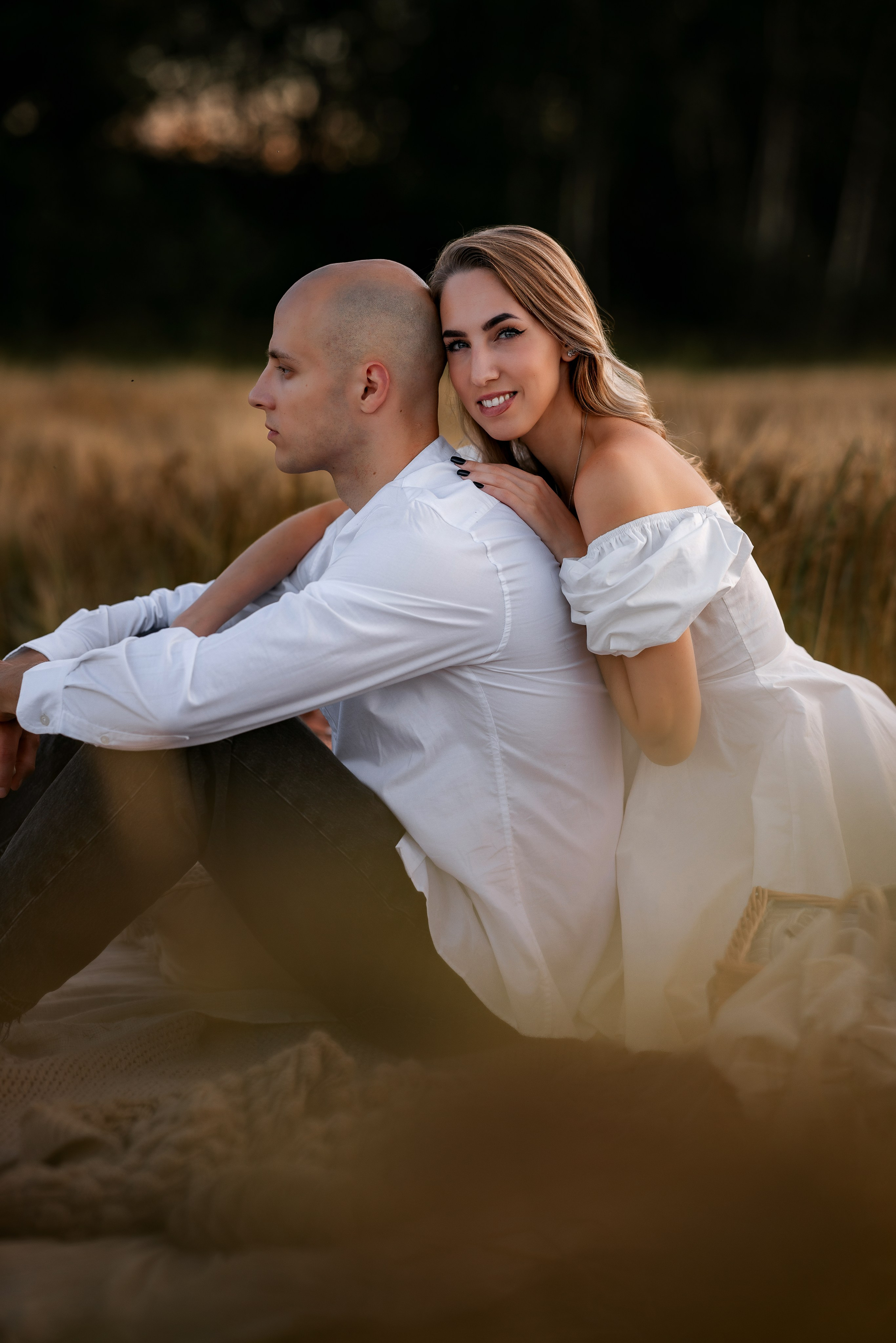 Лавстори в пшенице. Женский и семейный фотограф в Москве Виктория