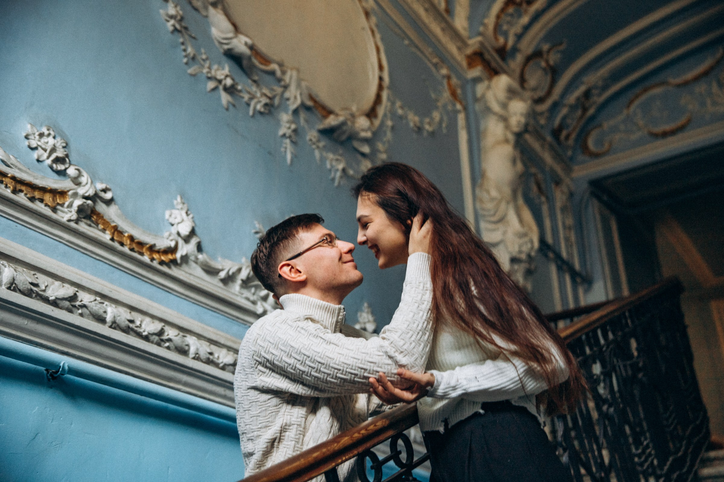 Сергей и Вера в октябре. Фотопрогулка в Петербурге. Индивидуальный и семейный фотограф в Санкт-Петербурге