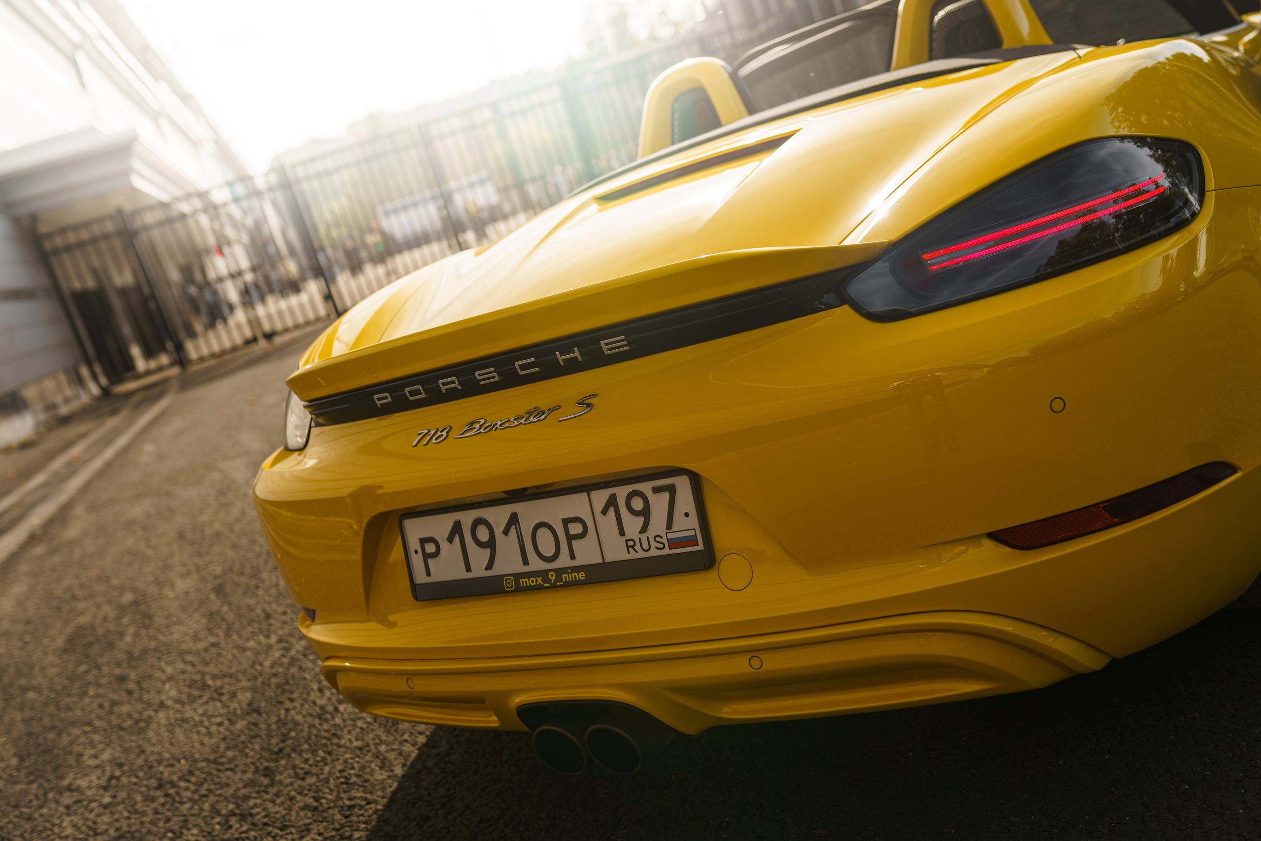 Porsche 718 Boxster S. Автомобильный фотограф в Москве | Базилев Александр