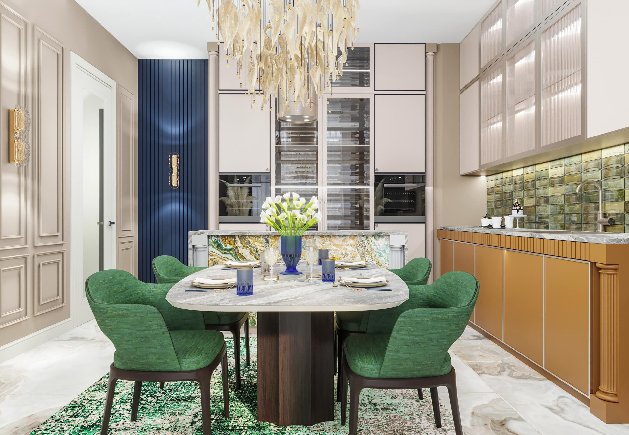 Неоклассика в интерьере современной квартиры для семьи. Интерьерный дизайнер в Сочи Поплавская Татьяна. Проектирование интерьеров и организация процесса ремонта