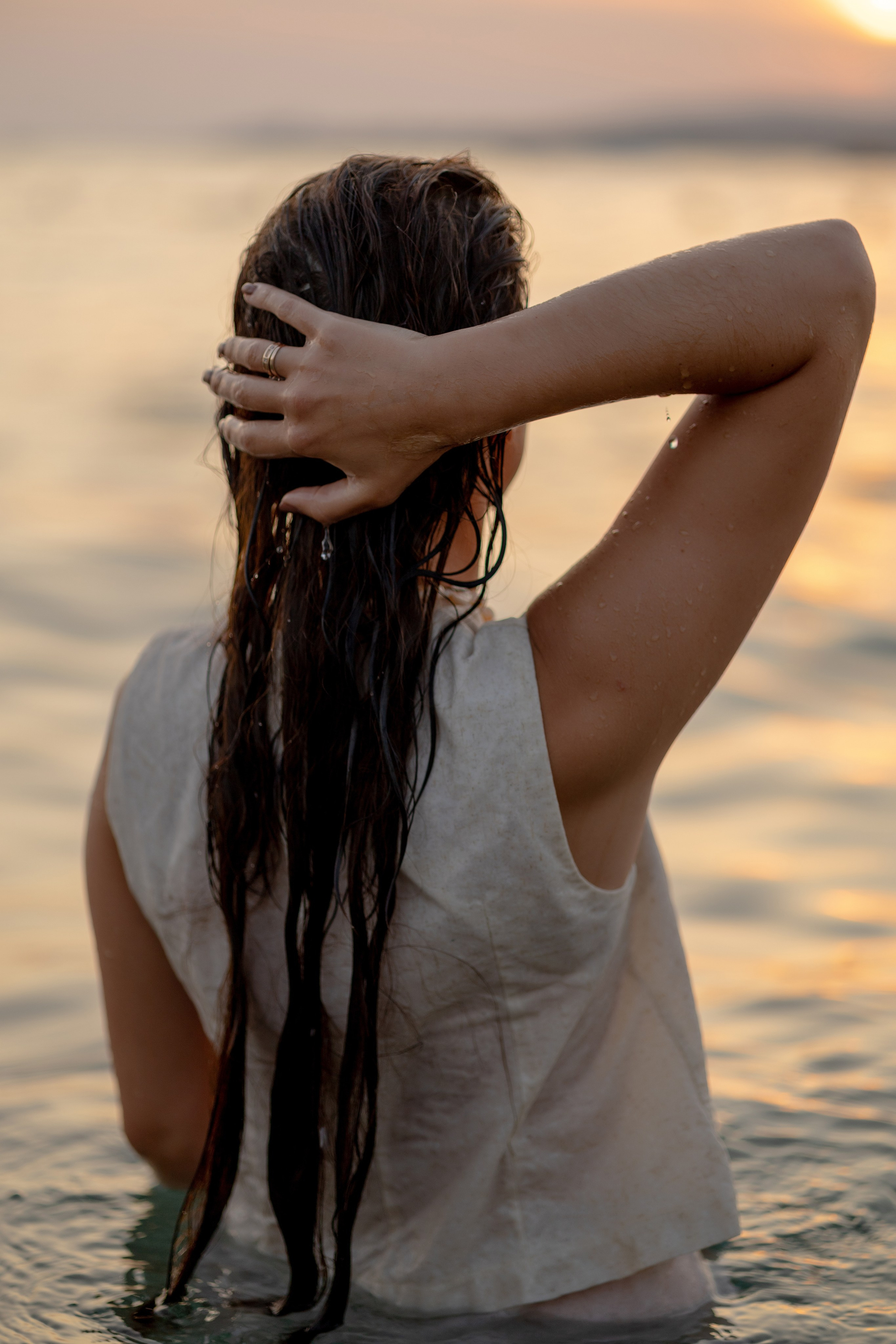 Закат на пляже Метрополь. Семейный и портретный фотограф в Геленджике Любовь Бодрова
