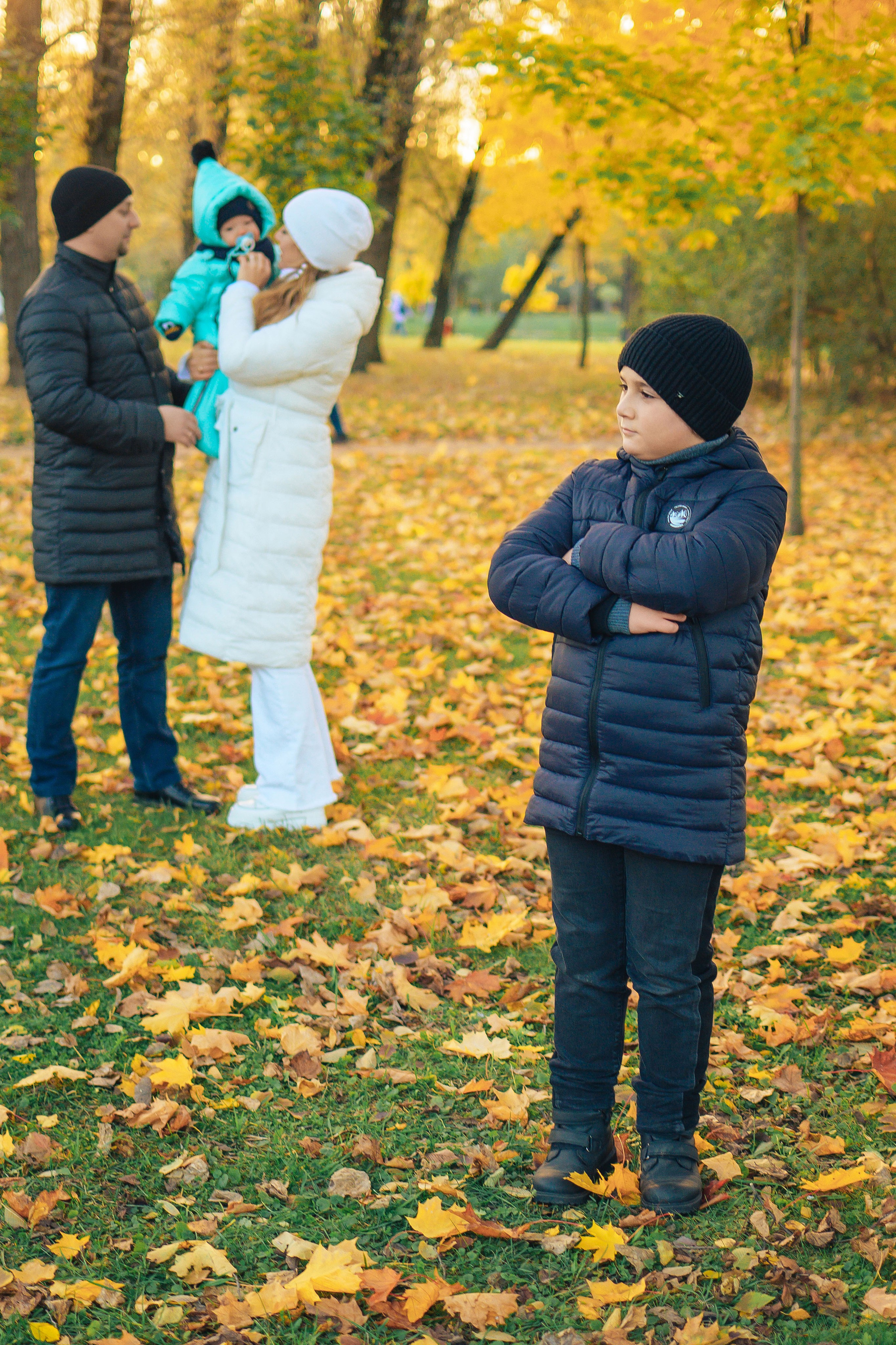 Осенняя съемка для семьи в Санкт-Петербурге. Семейный и свадебный фотограф в Санкт-Петербурге Гришин Юрий