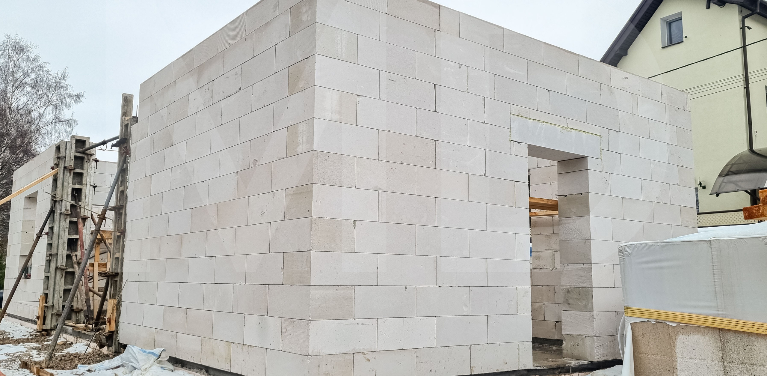 Строительство дома из газобетонных блоков в Шарапово