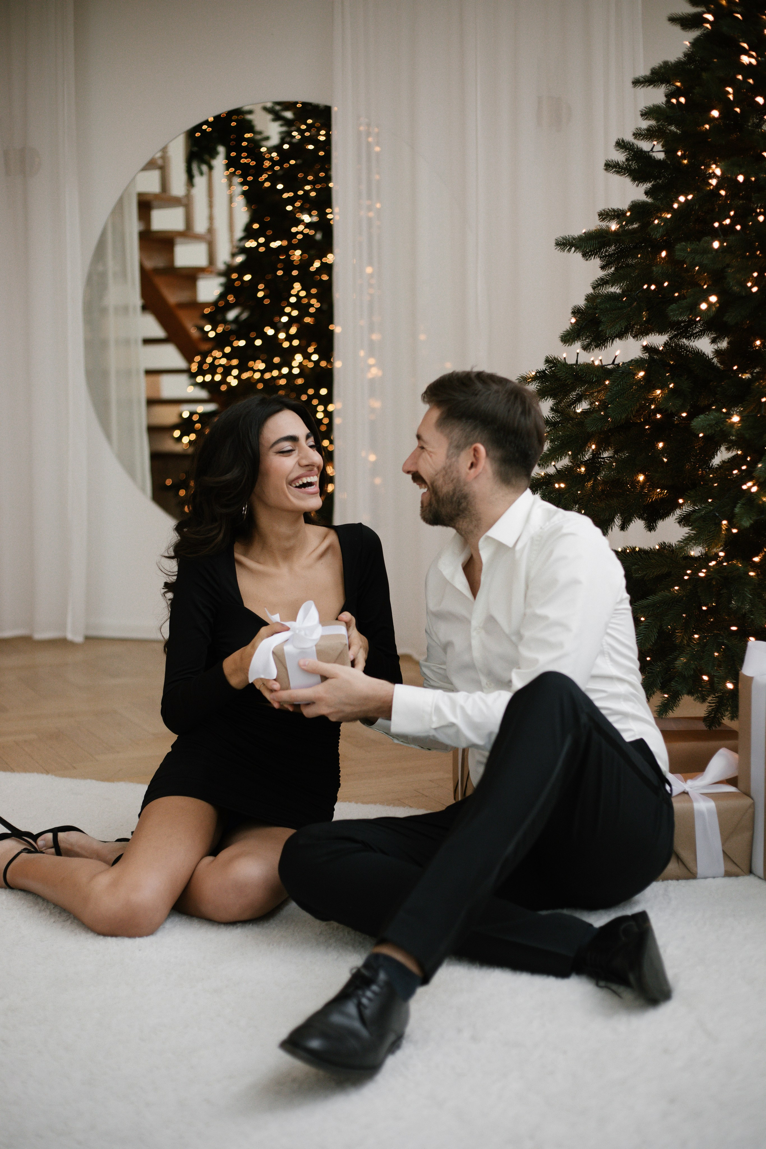 Новогодняя фотосессия для пары. Свадебный и семейный фотограф Анастасия Романова в Москве и Московской области