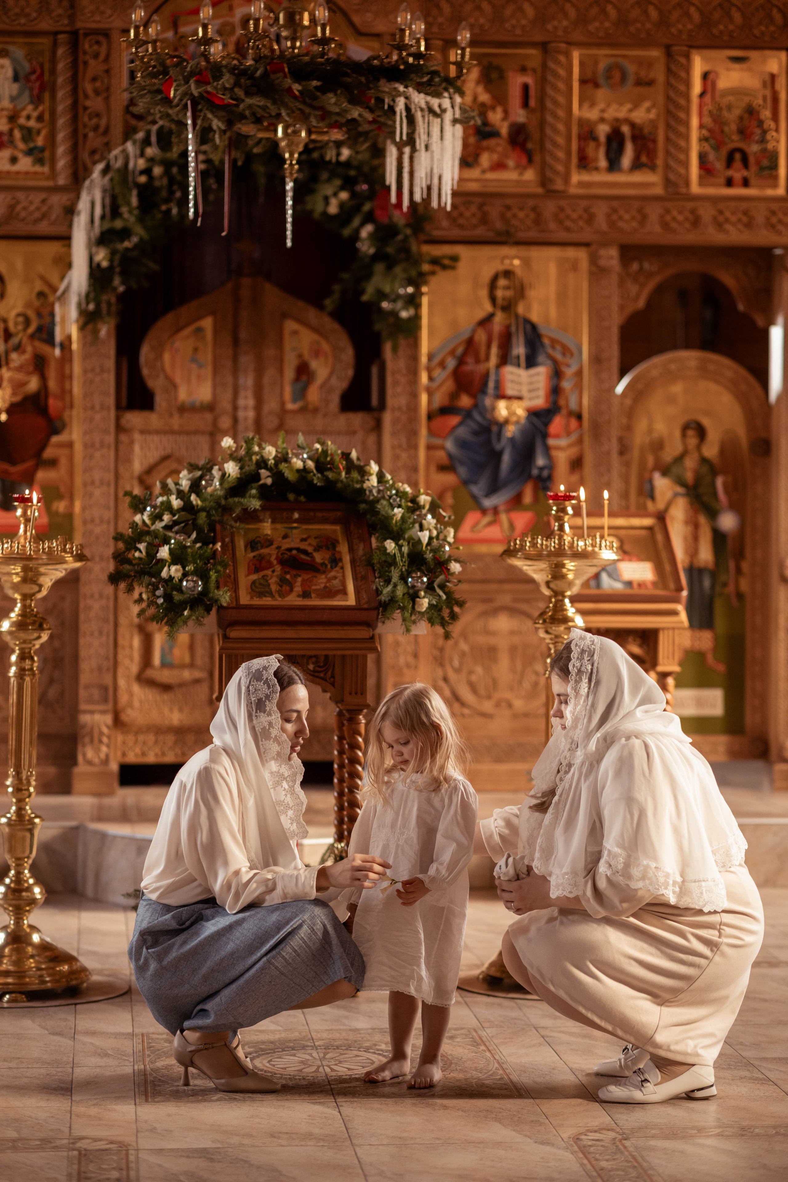 Крещение в Пантелеимоновском храме в городе Батайск. Олеся Семейская свадебный и семейный фотограф в Ростове-на-Дону