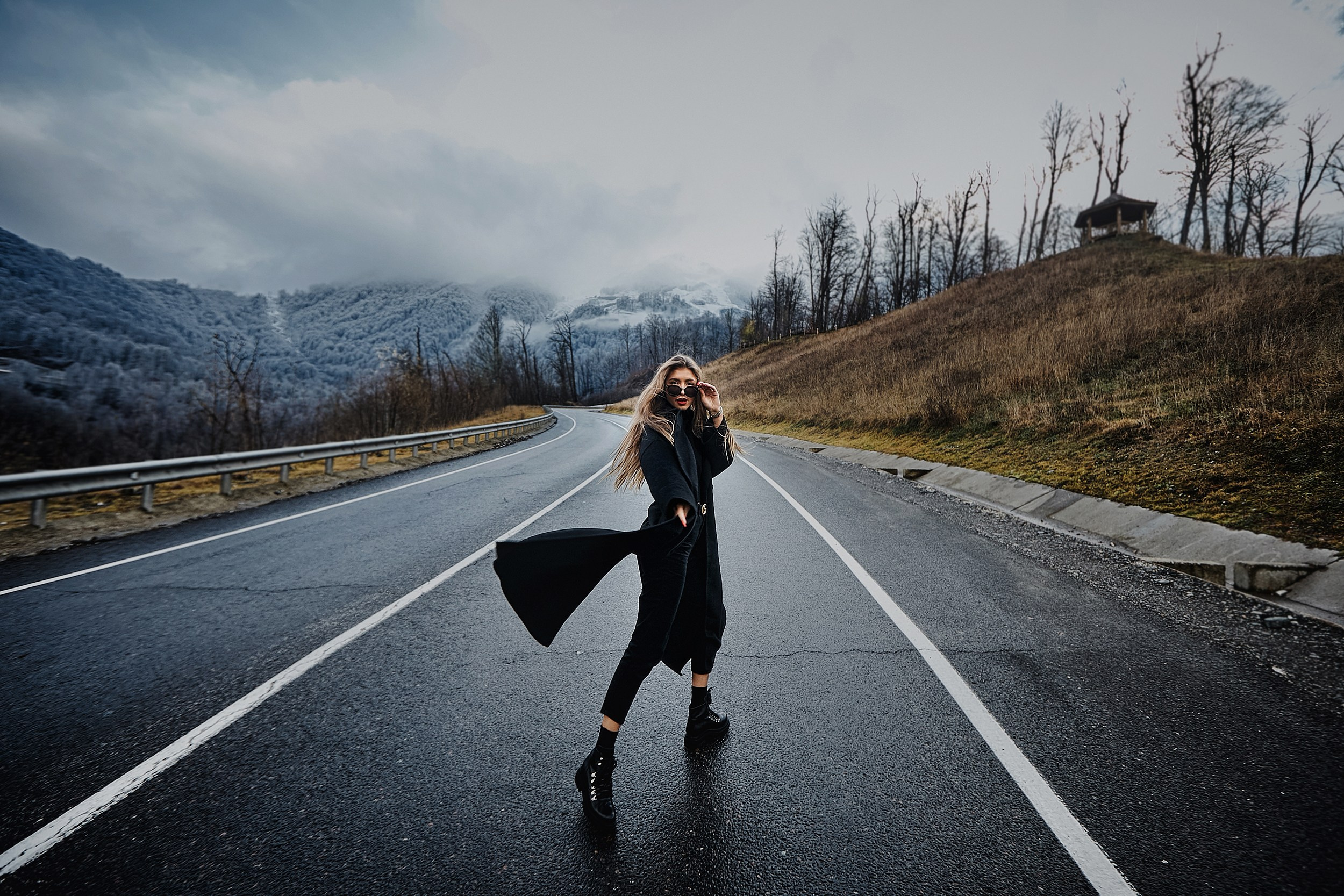 Ангелина в горах. Фото и видео контент в Сочи, фотограф, видеограф Сочи