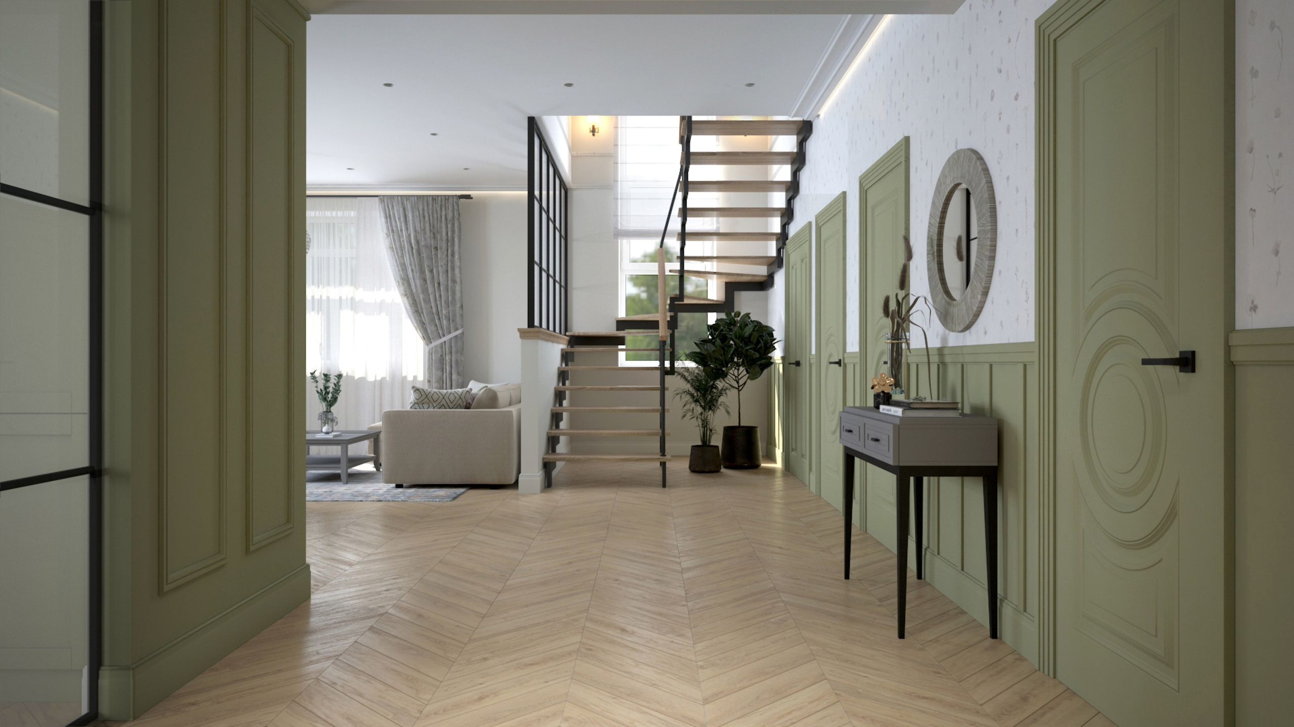 Интерьер загородного дома в стиле прованс. RASEN DESIGN. Архитектурные проекты зданий, интерьеров и благоустройства