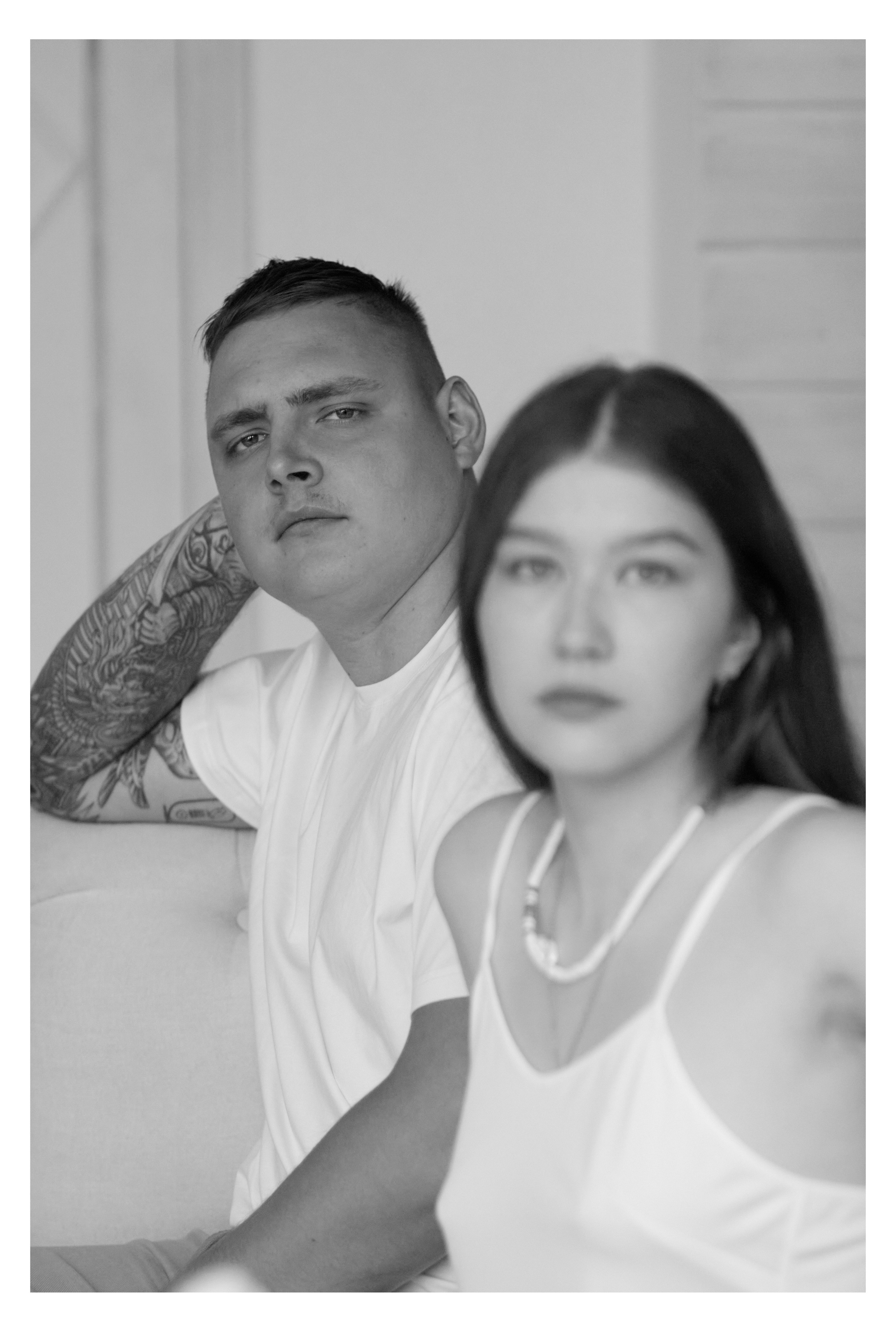 Студийная фотосессия прекрасной пары Арины и Юрия. Семейный и детский фотограф Майя Гришина