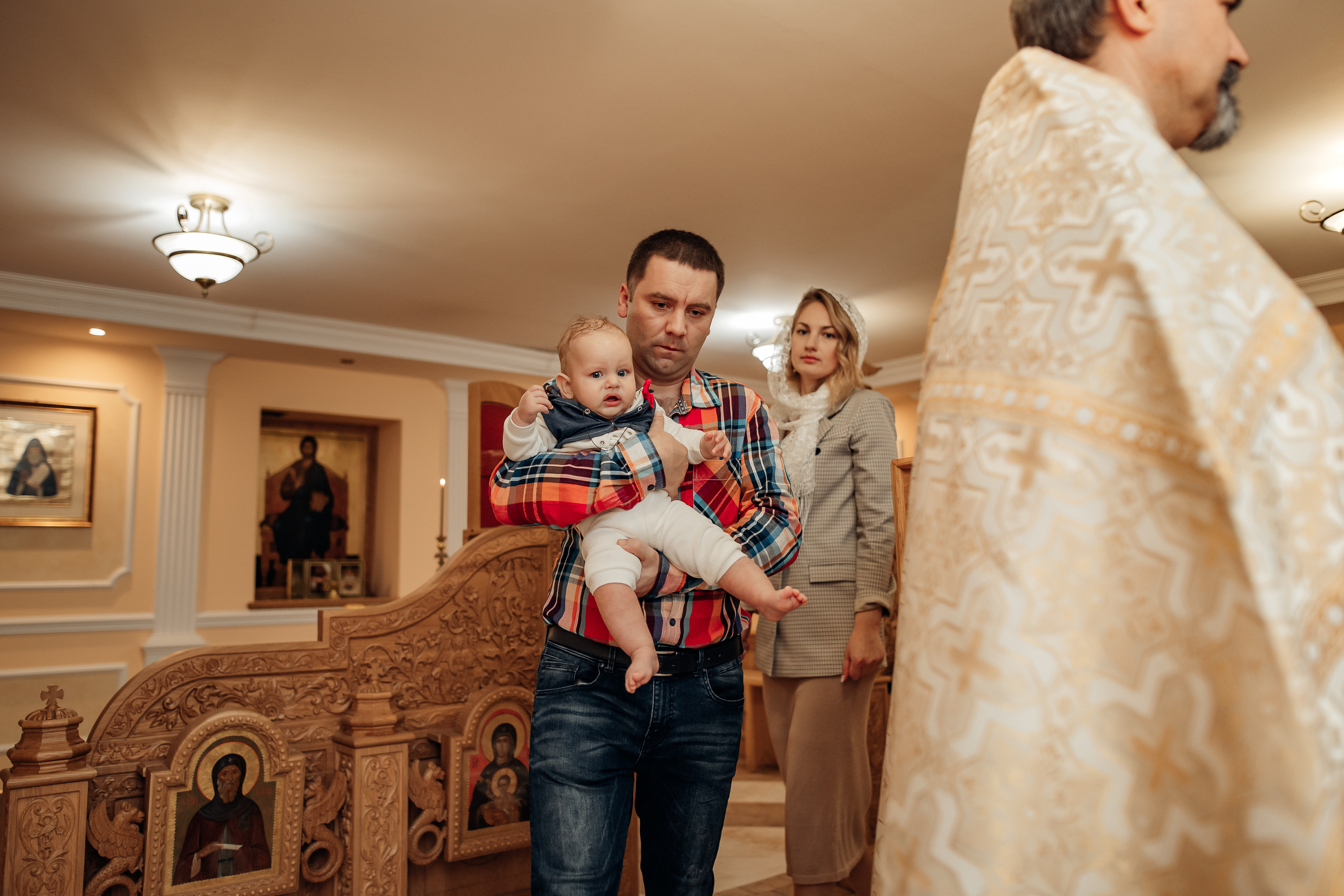 Крещение Михаила, Храм Серафима Саровского, Минск