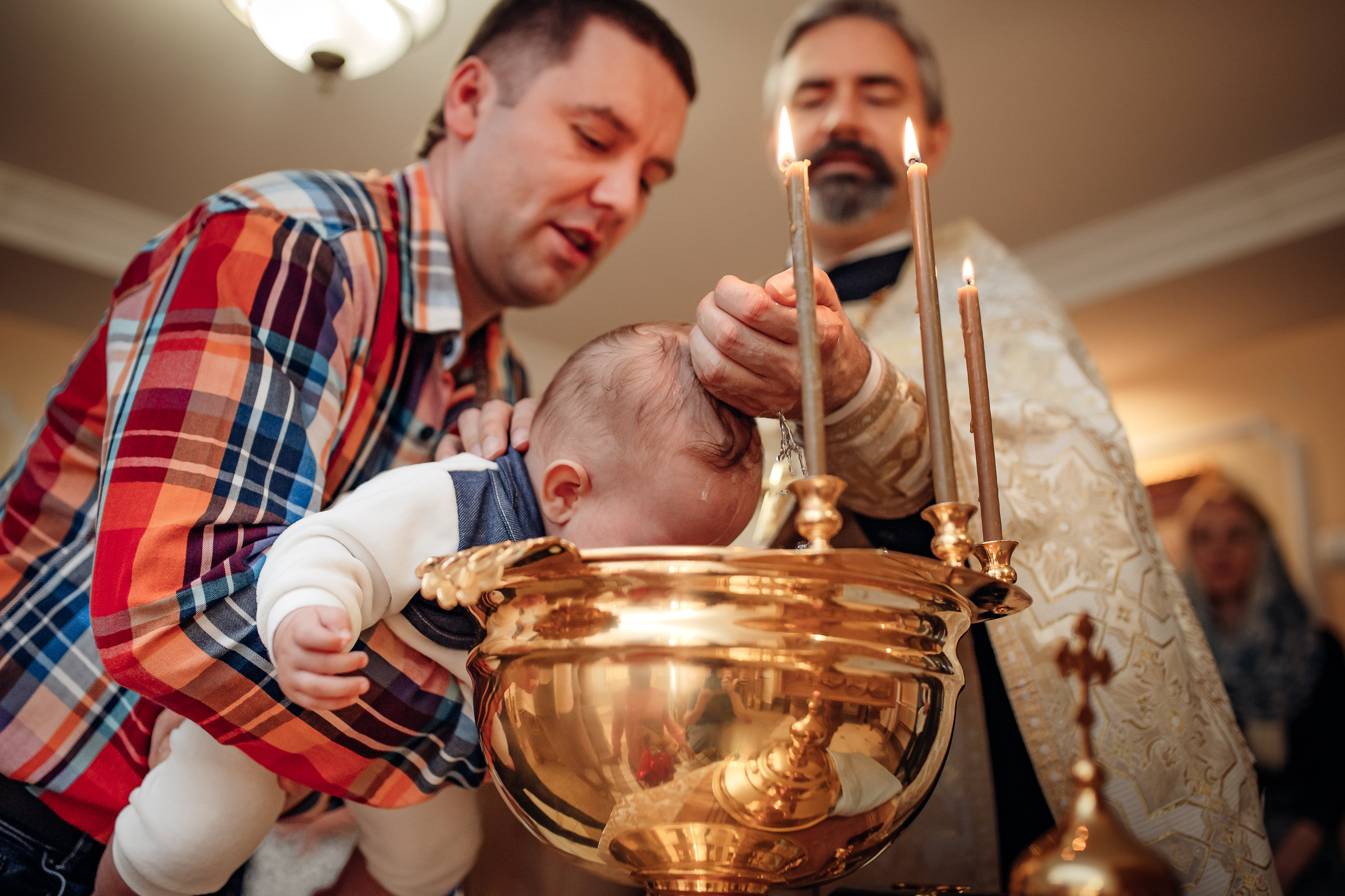 Крещение Михаила, Храм Серафима Саровского, Минск