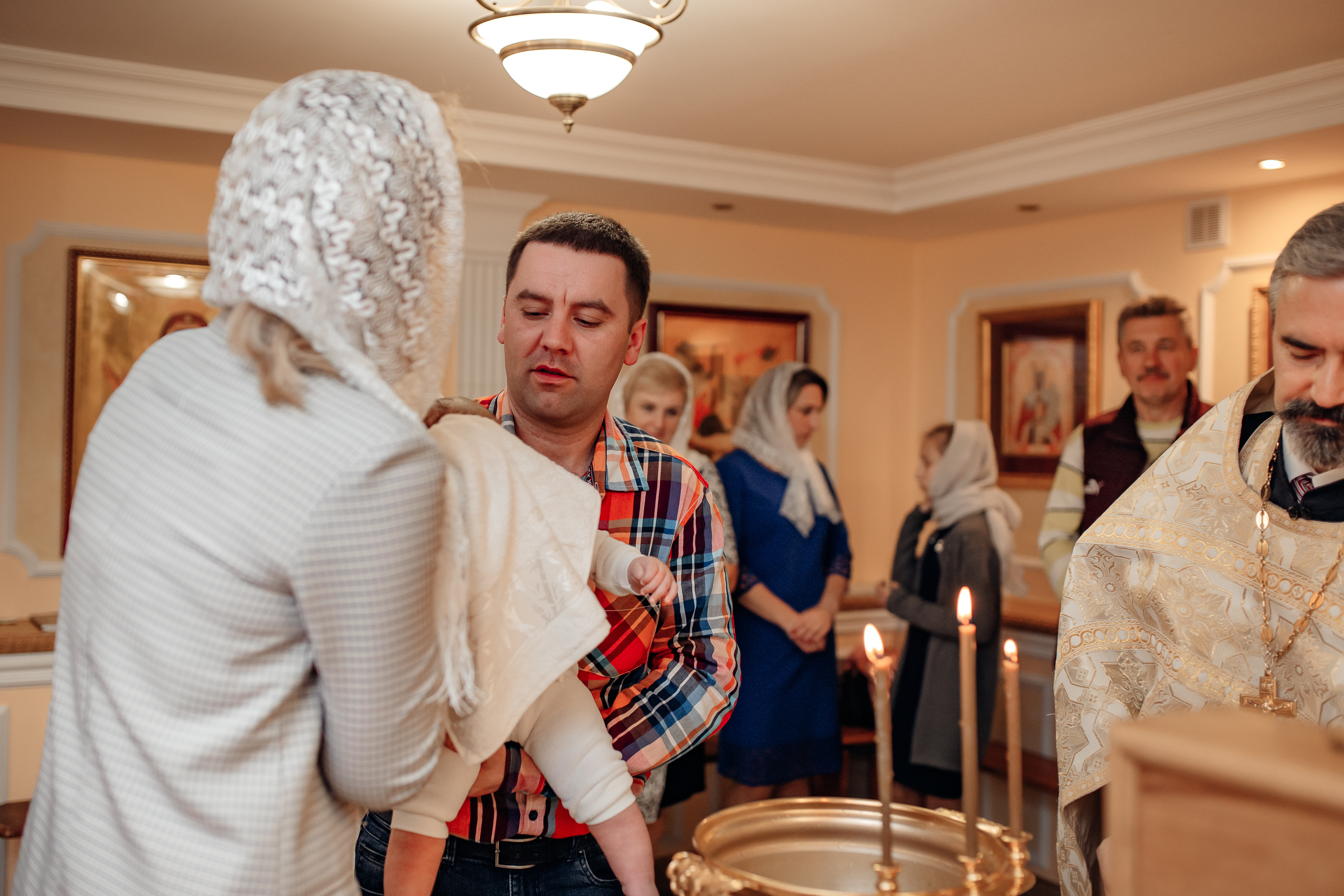 Крещение Михаила, Храм Серафима Саровского, Минск