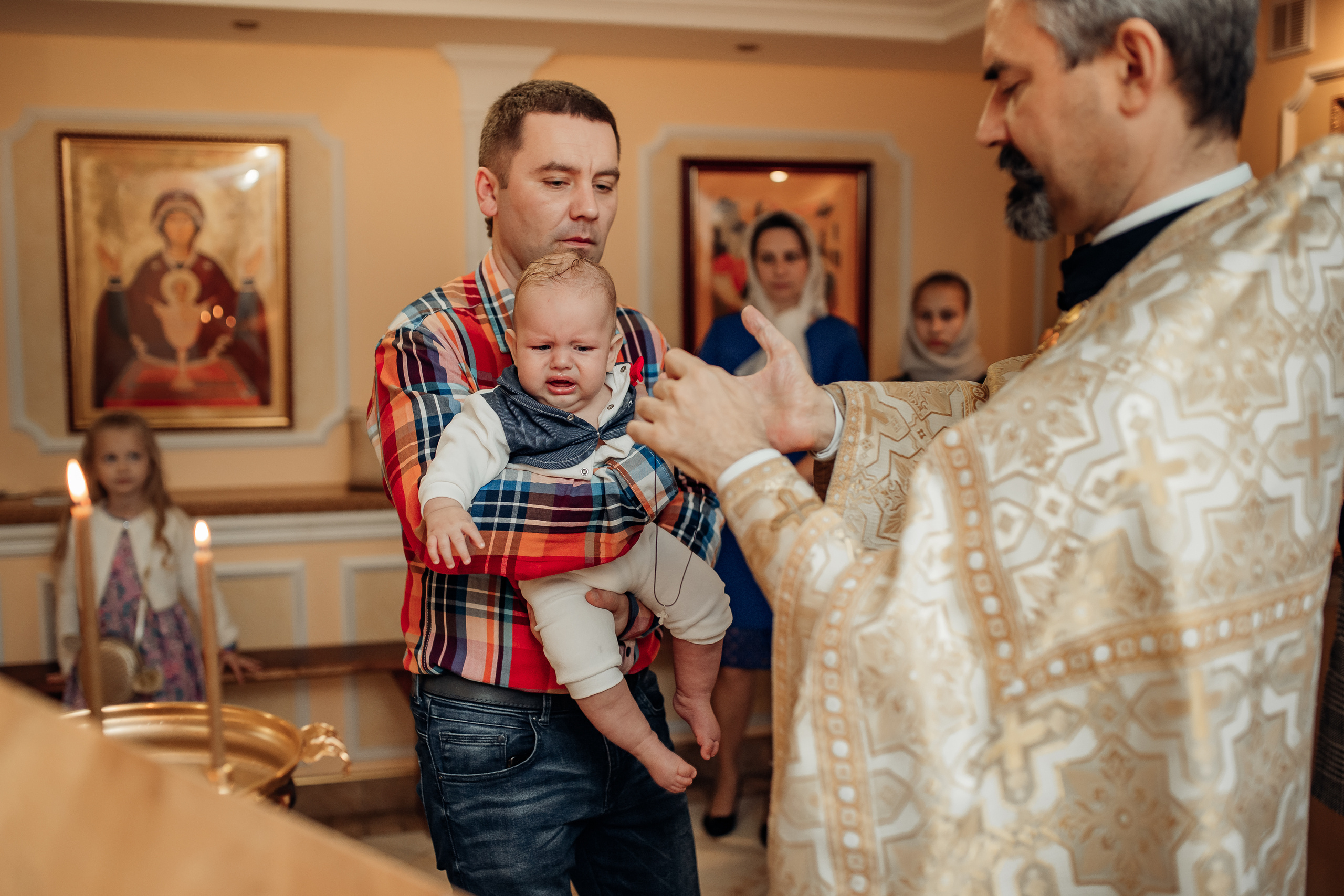 Крещение Михаила, Храм Серафима Саровского, Минск