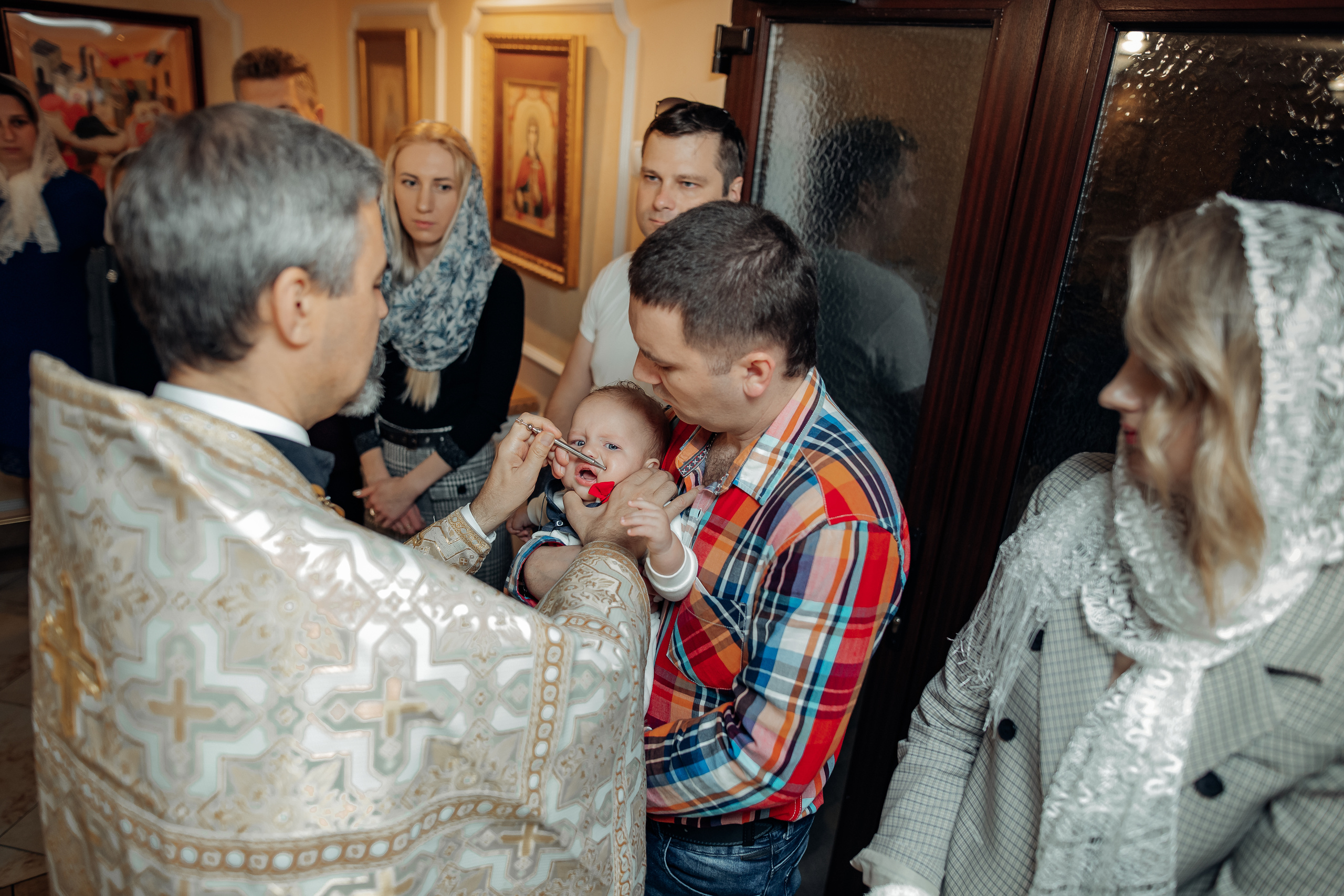 Крещение Михаила, Храм Серафима Саровского, Минск