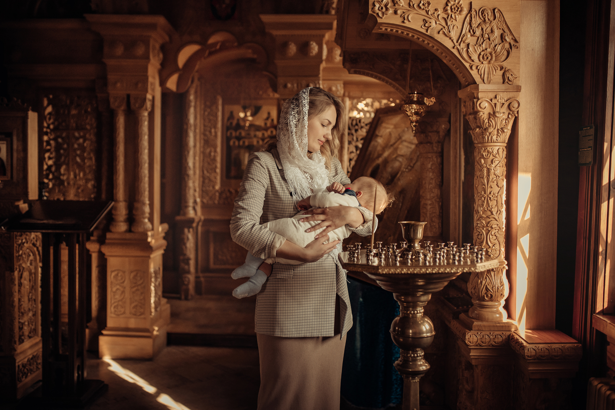 Крещение Михаила, Храм Серафима Саровского, Минск