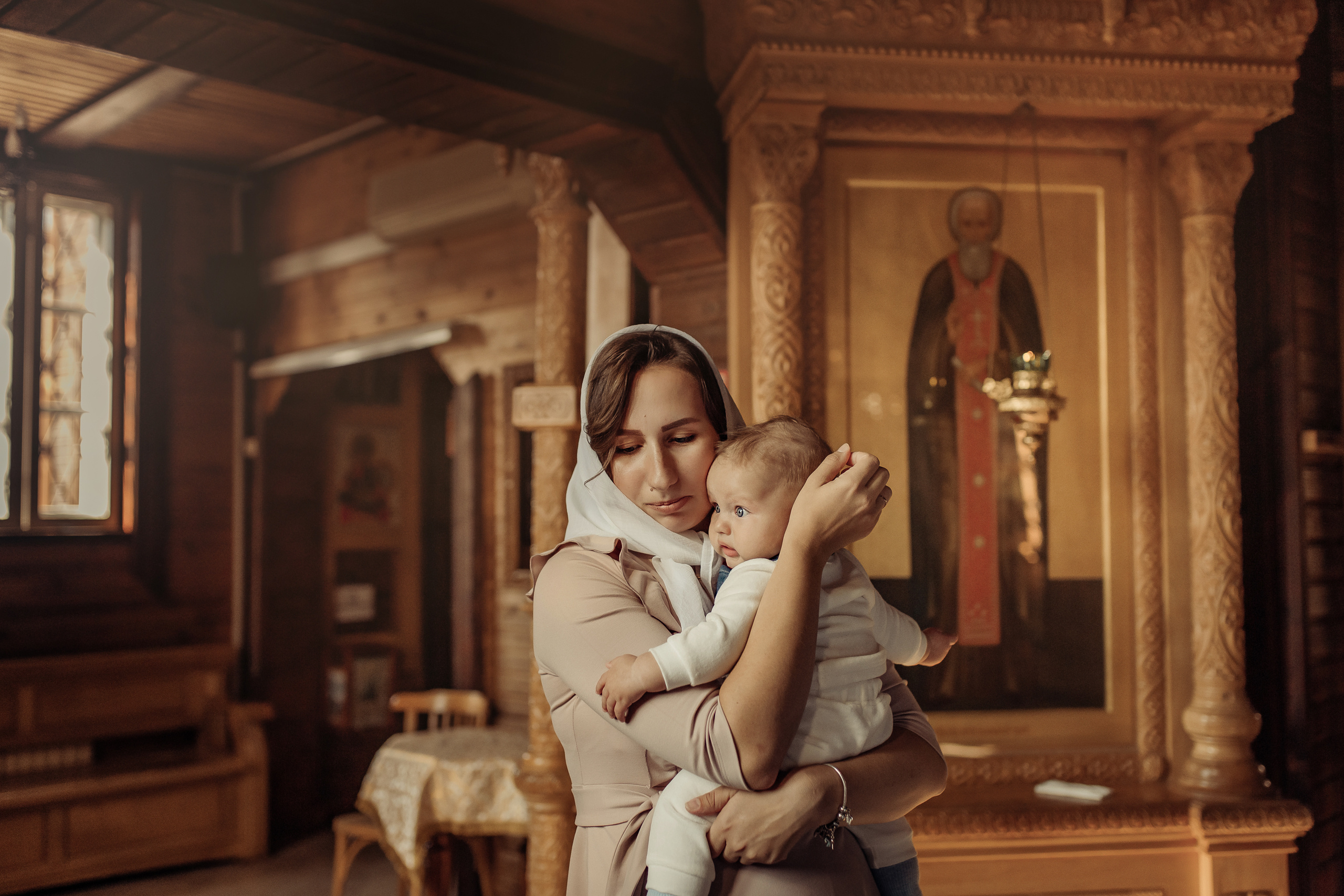 Крещение Михаила, Храм Серафима Саровского, Минск